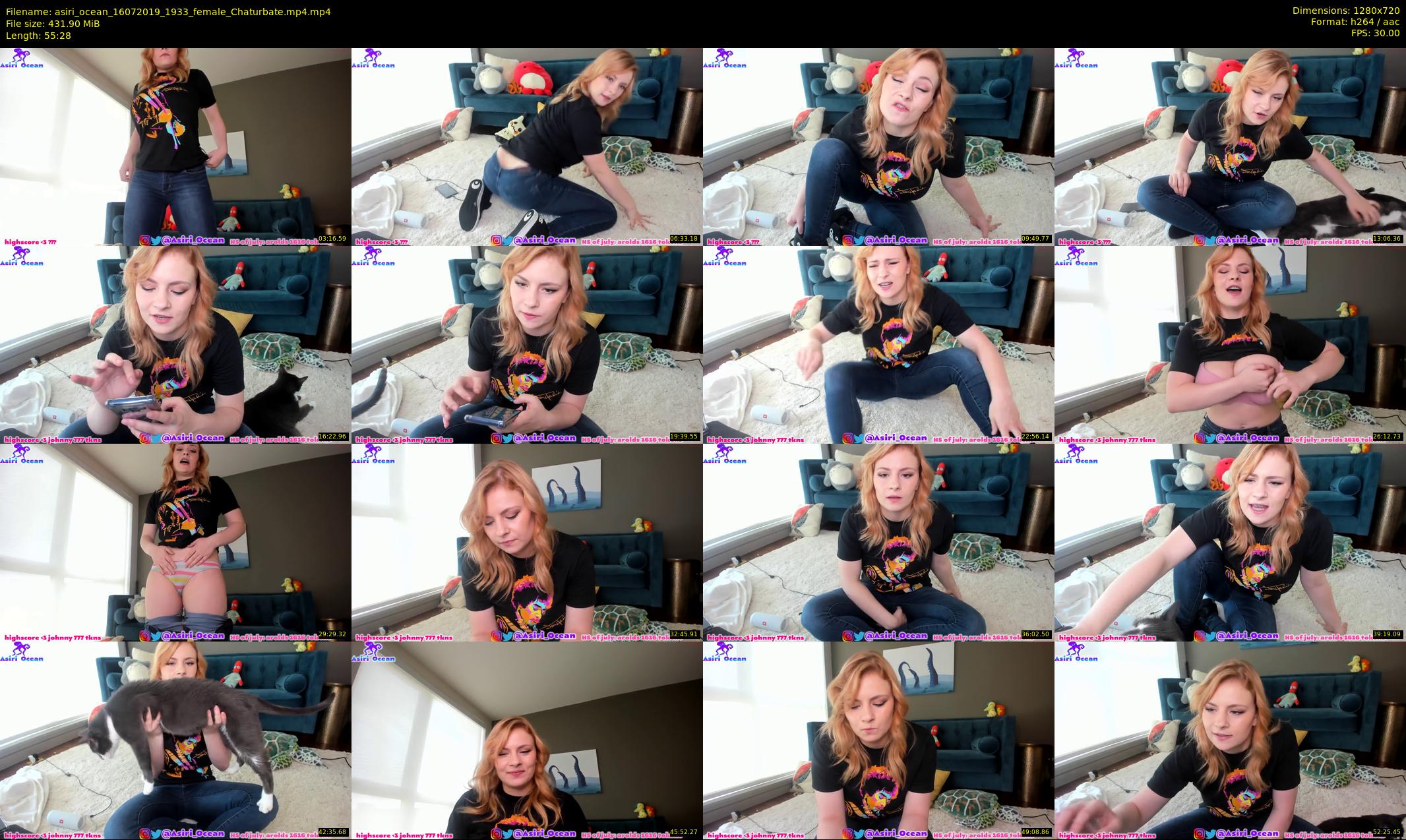 asiri_ocean — 56 minute Chaturbate female cam show recording, 720p, Jul 16, 2019