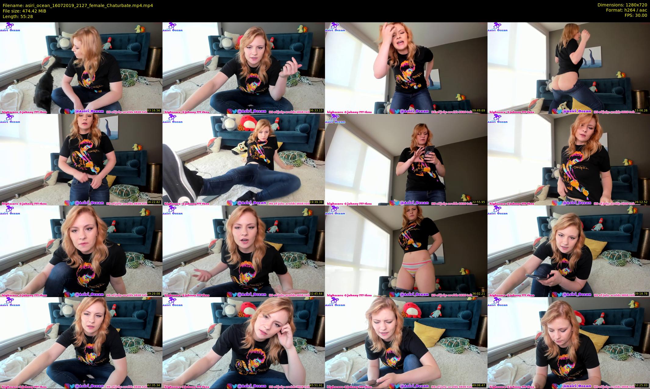 asiri_ocean — 56 minute Chaturbate female cam show recording, 720p, Jul 16, 2019