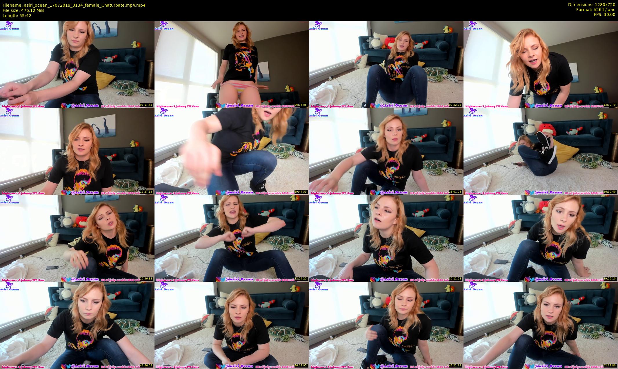 asiri_ocean — 56 minute Chaturbate female cam show recording, 720p, Jul 17, 2019