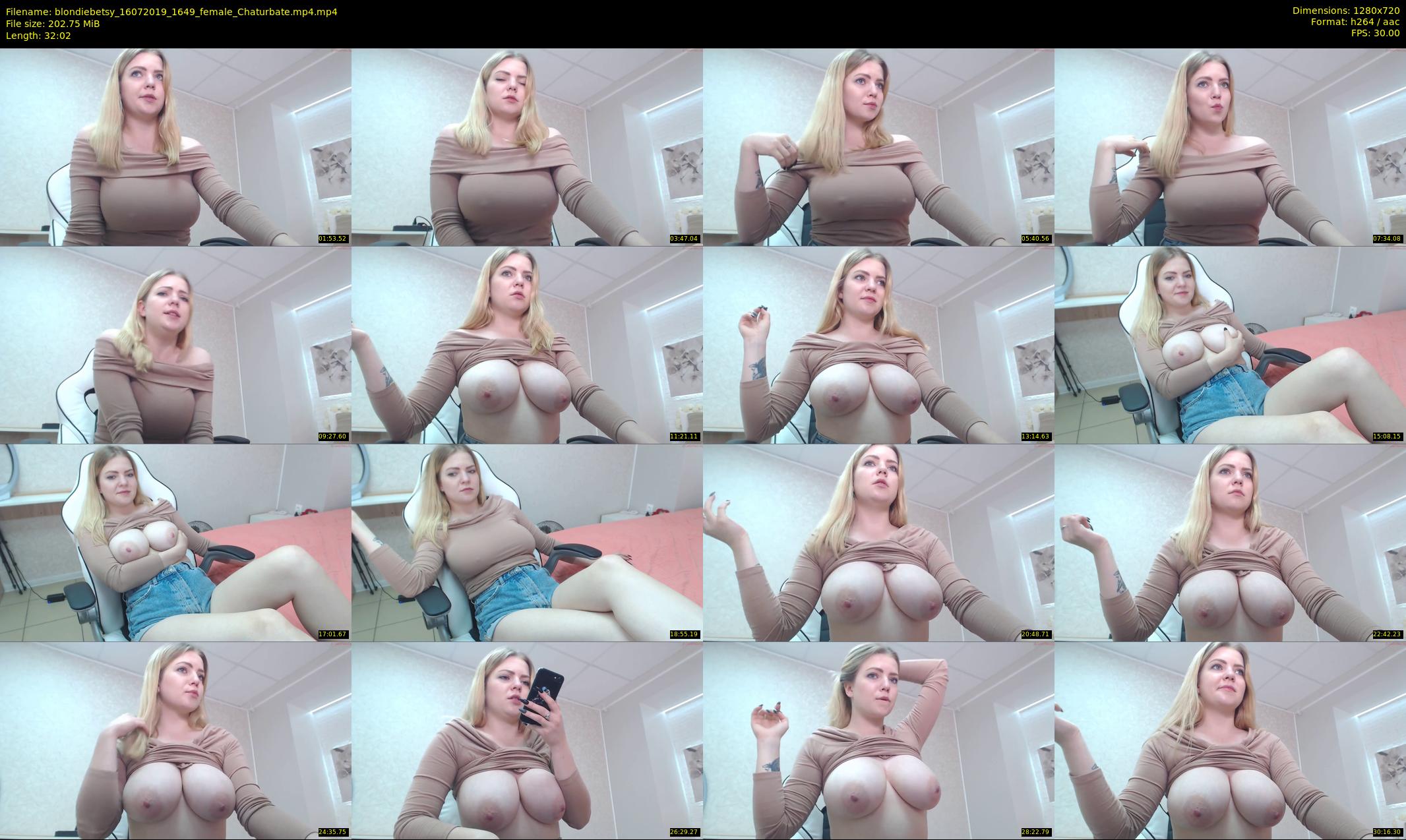 blondiebetsy — 33 minute Chaturbate female cam show recording, 720p, Jul 16, 2019