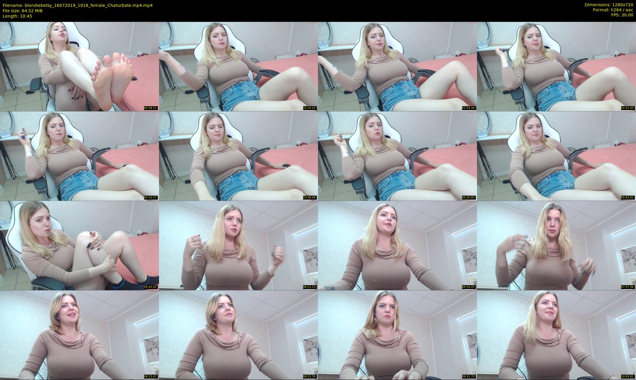 blondiebetsy — 11 minute Chaturbate female cam show recording, 720p, Jul 16, 2019