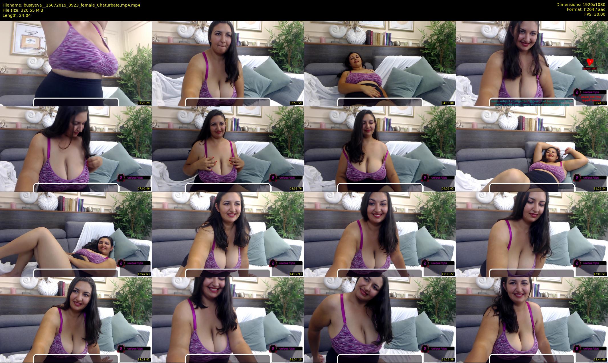 bustyeva_ — 25 minute Chaturbate female cam show recording, 1080p, Jul 16, 2019