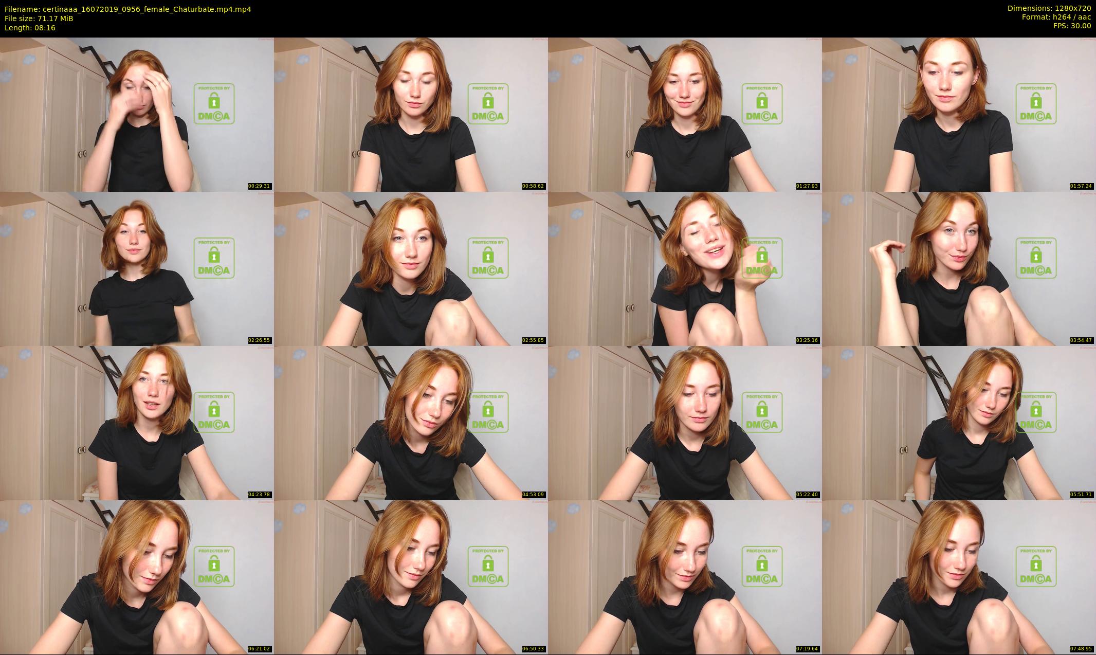 certinaaa — 9 minute Chaturbate female cam show recording, 720p, Jul 16, 2019