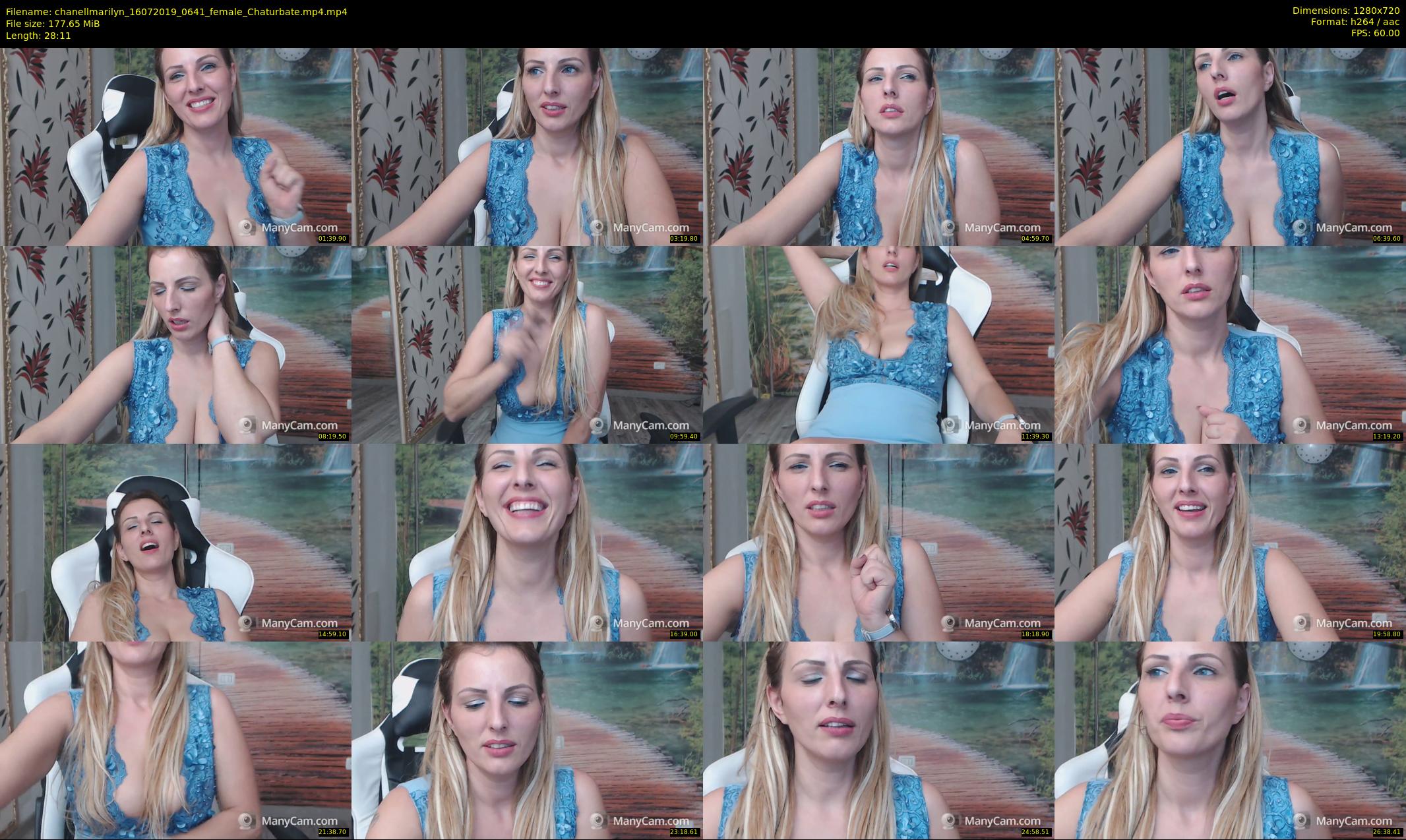 chanellmarilyn — 29 minute Chaturbate female cam show recording, 720p, Jul 16, 2019