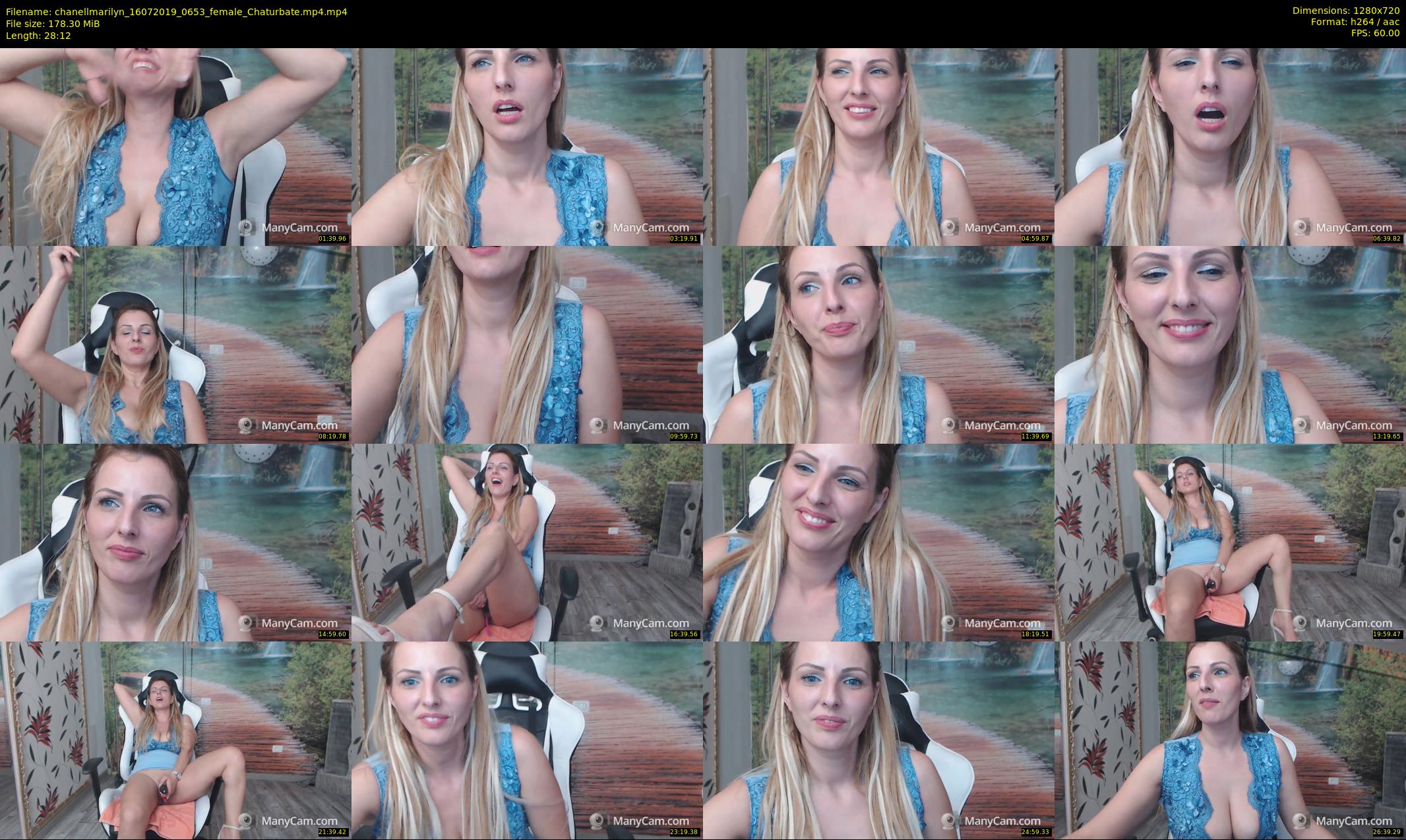chanellmarilyn — 29 minute Chaturbate female cam show recording, 720p, Jul 16, 2019
