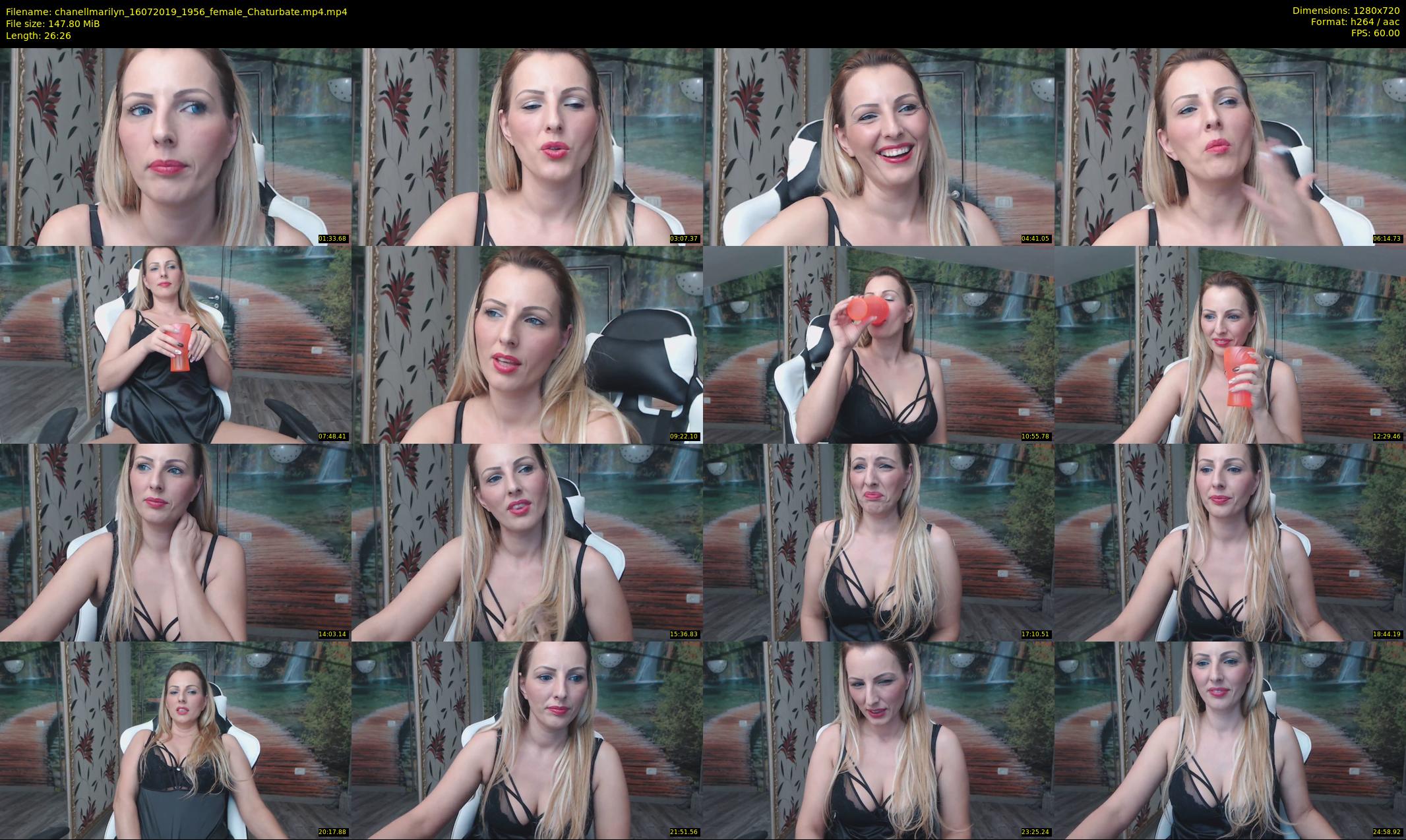 chanellmarilyn — 27 minute Chaturbate female cam show recording, 720p, Jul 16, 2019