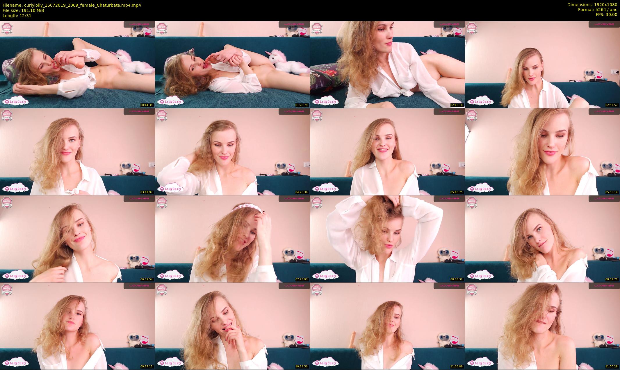 curlylolly — 13 minute Chaturbate female cam show recording, 1080p, Jul 16, 2019