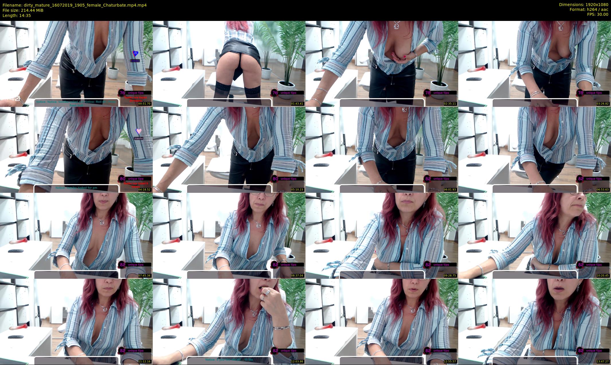 dirty_mature — 15 minute Chaturbate female cam show recording, 1080p, Jul 16, 2019