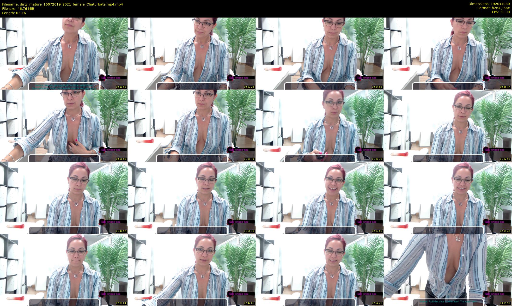 dirty_mature — 4 minute Chaturbate female cam show recording, 1080p, Jul 16, 2019