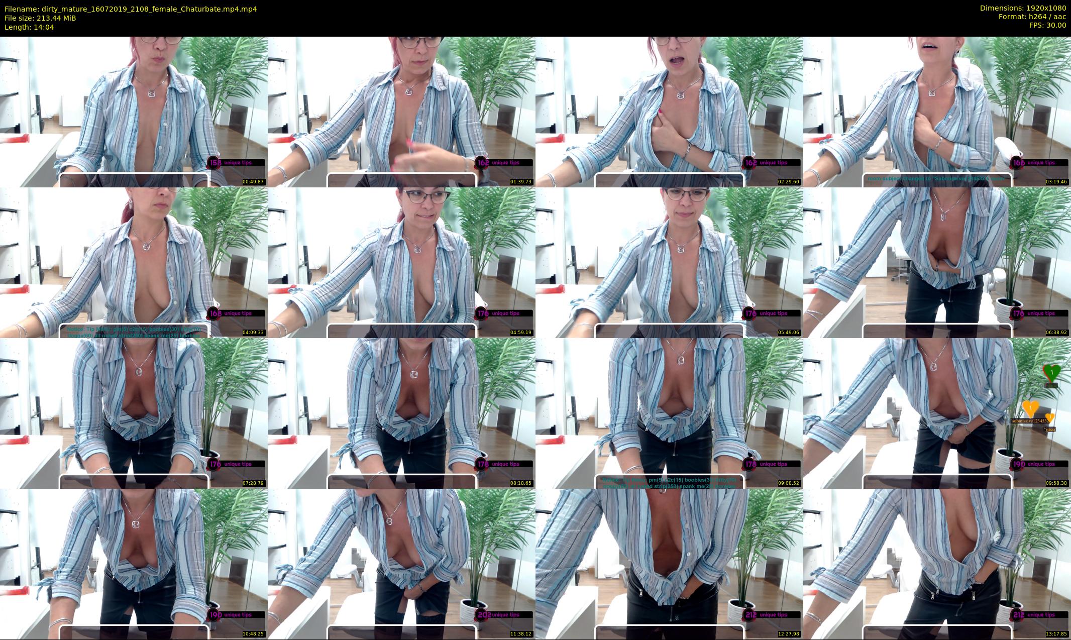 dirty_mature — 15 minute Chaturbate female cam show recording, 1080p, Jul 16, 2019