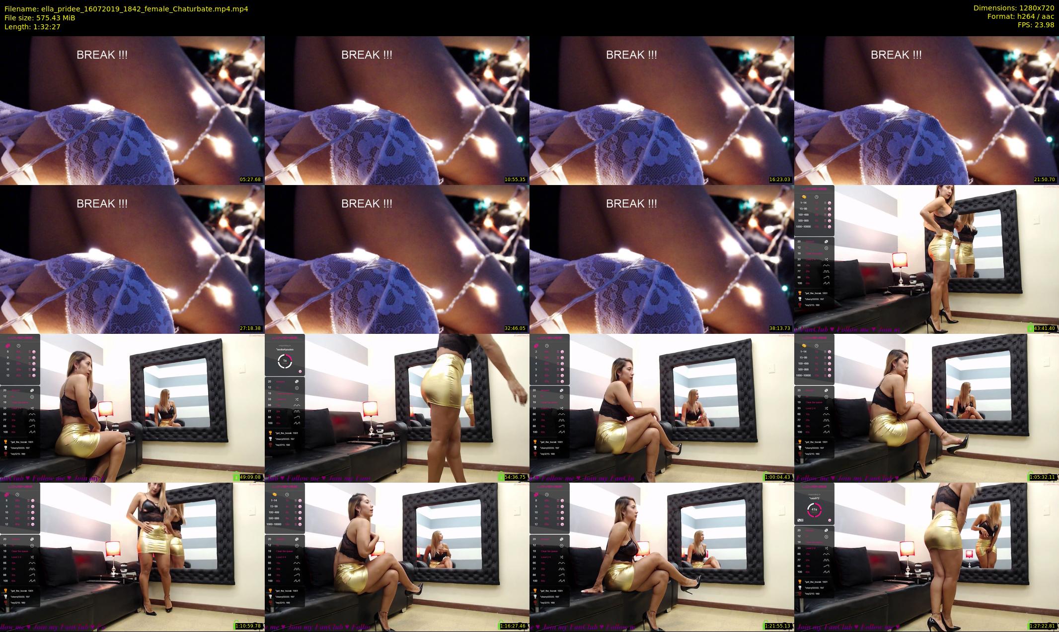 ella_pridee — 93 minute Chaturbate female cam show recording, 720p, Jul 16, 2019