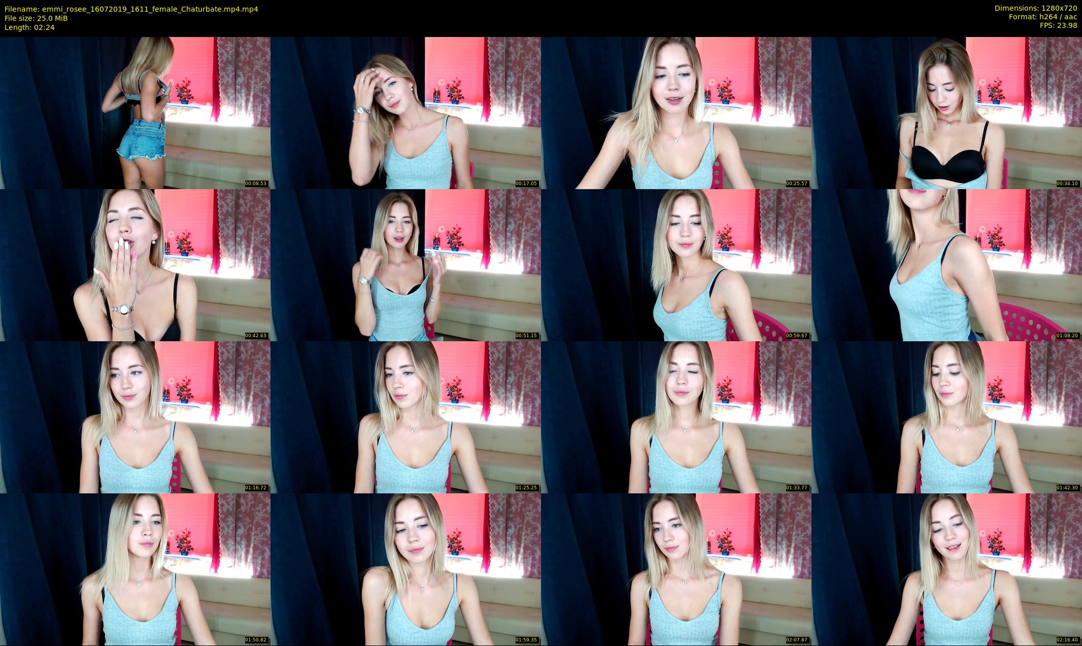 emmi_rosee — 3 minute Chaturbate female cam show recording, 720p, Jul 16, 2019