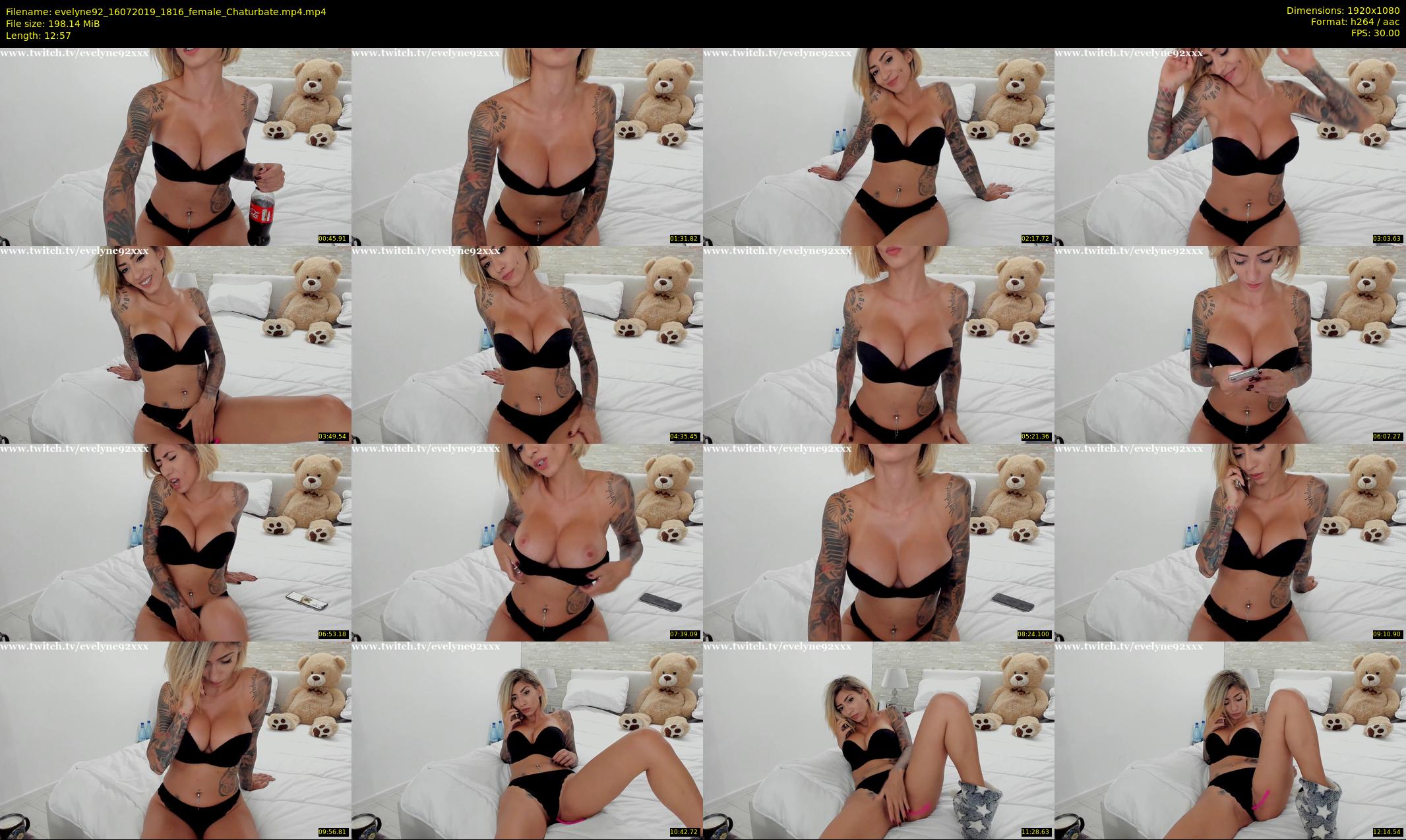 evelyne92 — 13 minute Chaturbate female cam show recording, 1080p, Jul 16, 2019