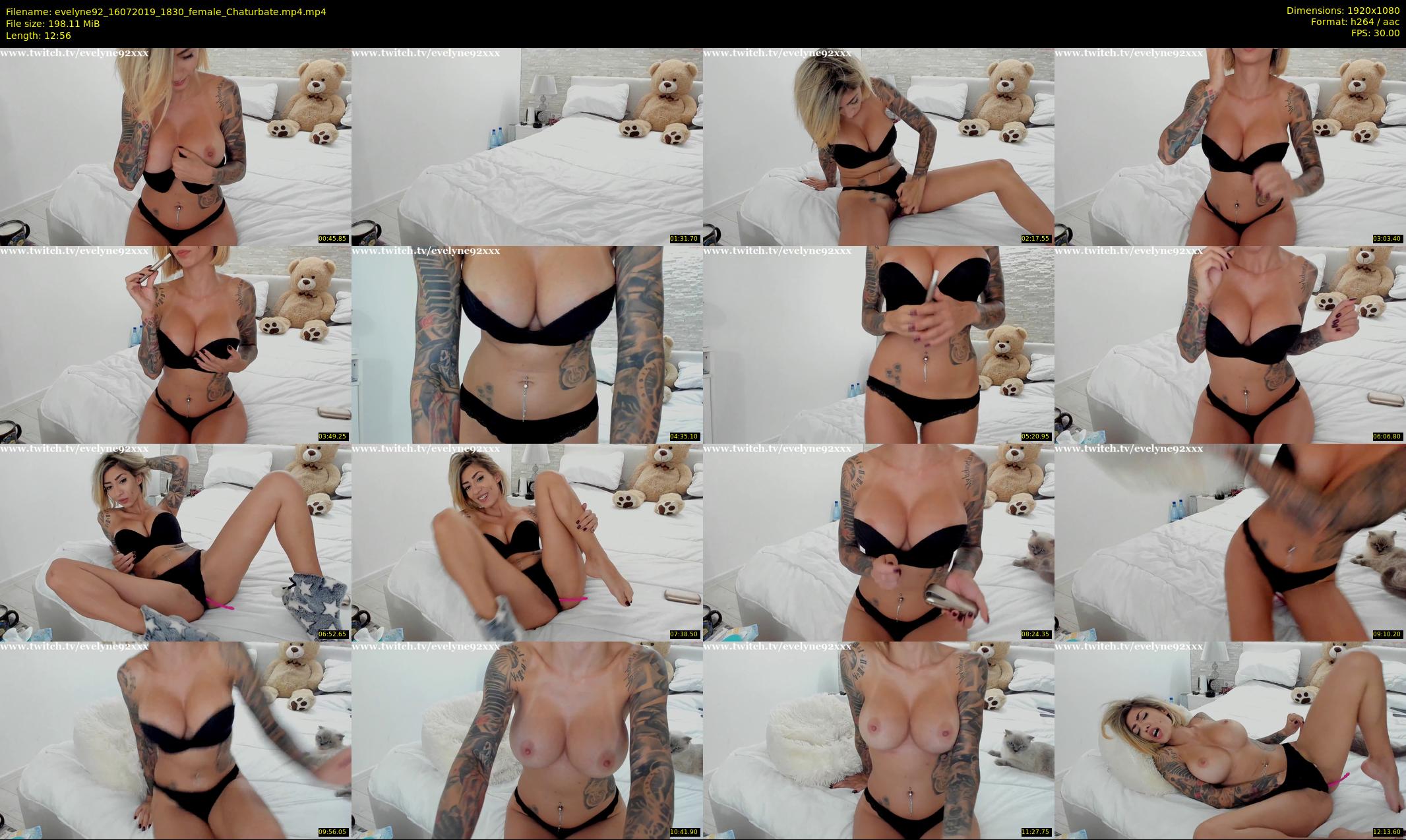 evelyne92 — 13 minute Chaturbate female cam show recording, 1080p, Jul 16, 2019