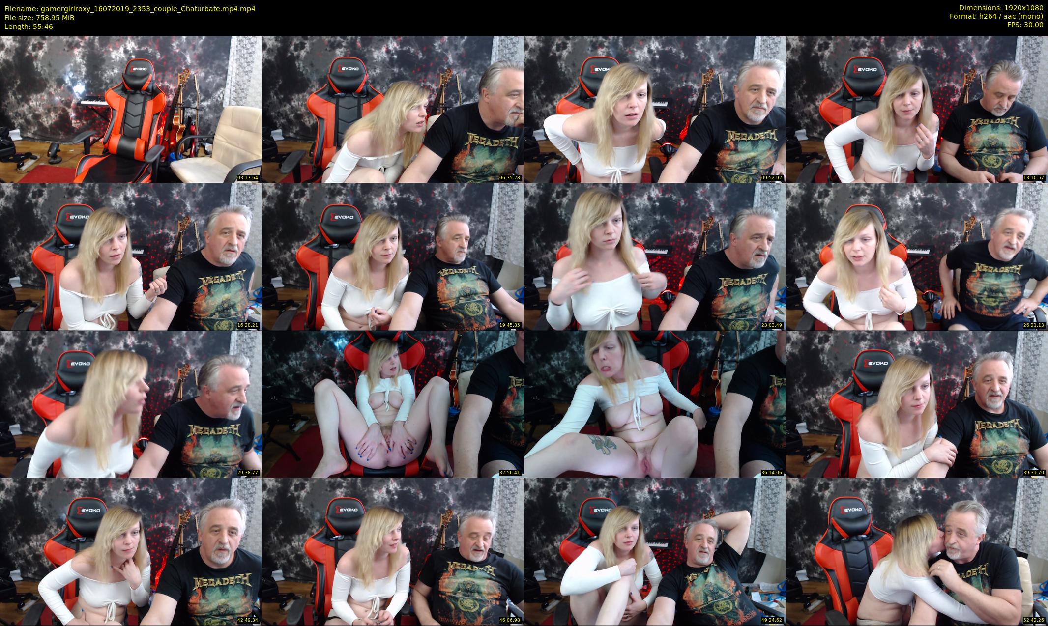 gamergirlroxy — 56 minute Chaturbate couple cam show recording, 1080p, Jul 16, 2019
