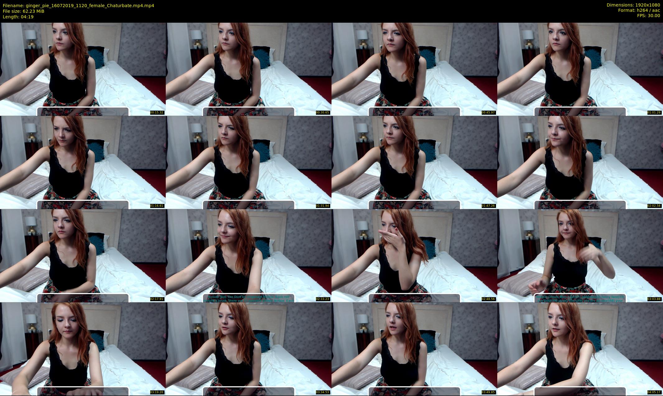 ginger_pie — 5 minute Chaturbate female cam show recording, 1080p, Jul 16, 2019