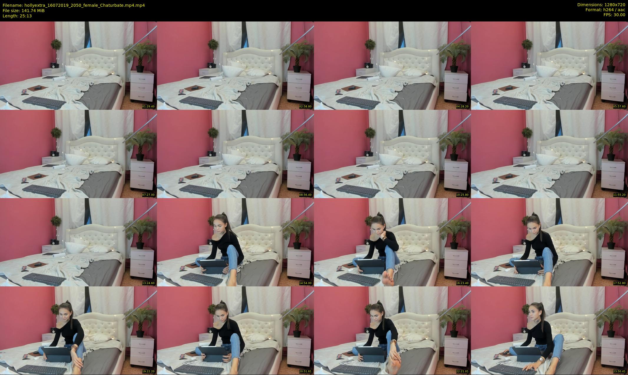 hollyextra — 26 minute Chaturbate female cam show recording, 720p, Jul 16, 2019