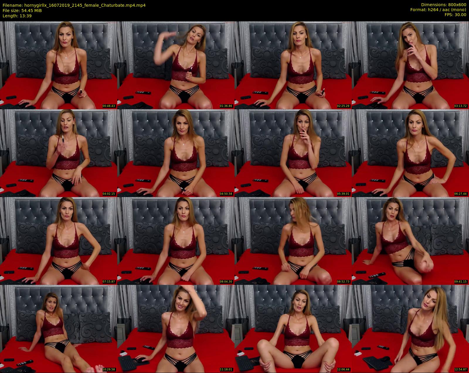 hornygirllx — 14 minute Chaturbate female cam show recording, 480p, Jul 16, 2019
