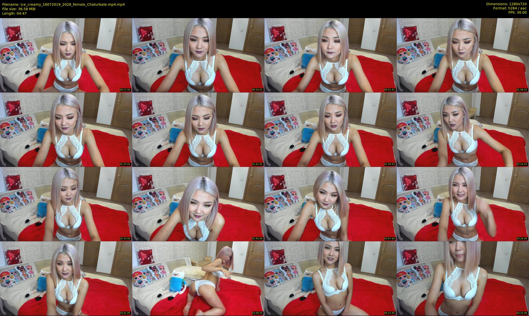 ice_creamy — 5 minute Chaturbate female cam show recording, 720p, Jul 16, 2019