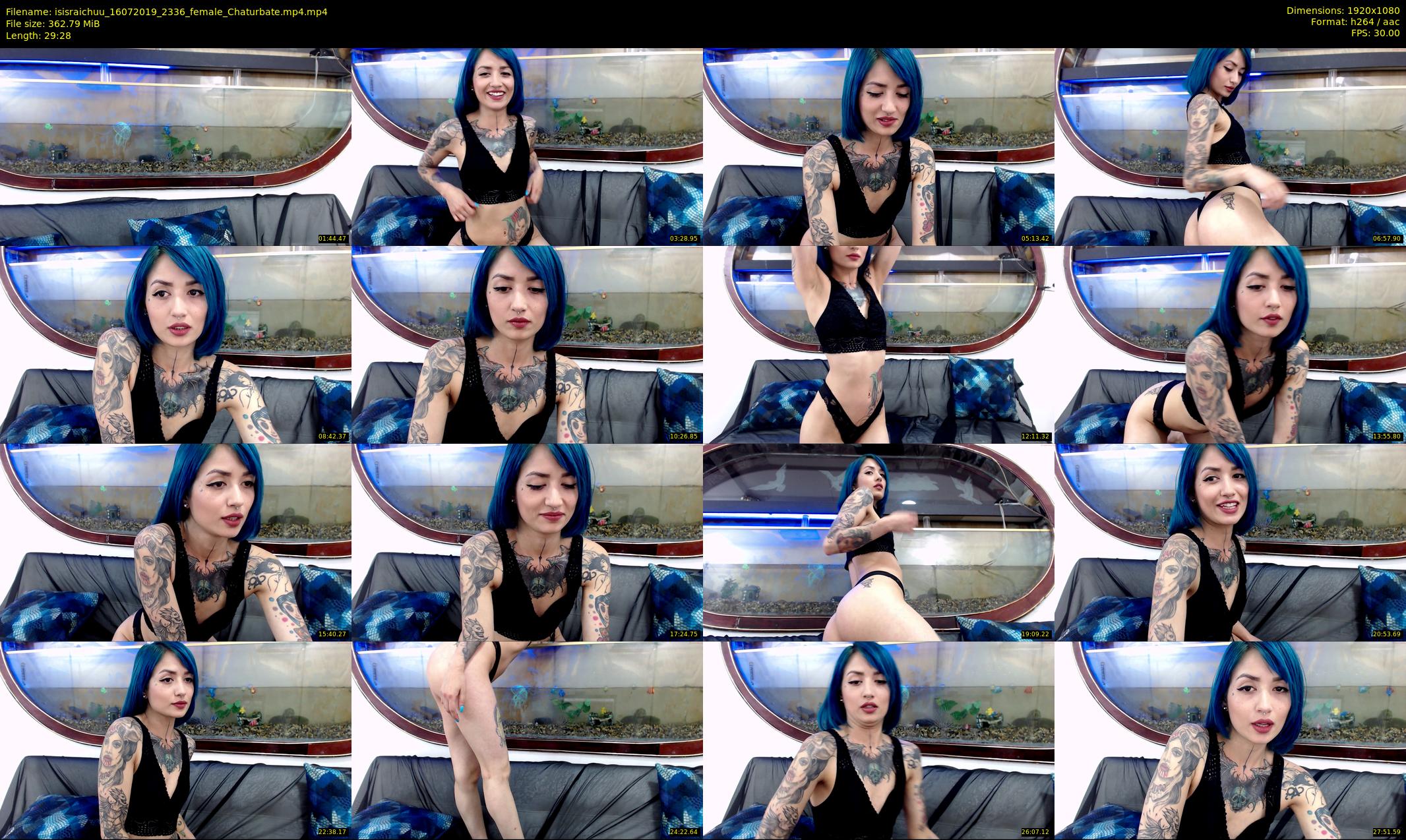isisraichuu — 30 minute Chaturbate female cam show recording, 1080p, Jul 16, 2019