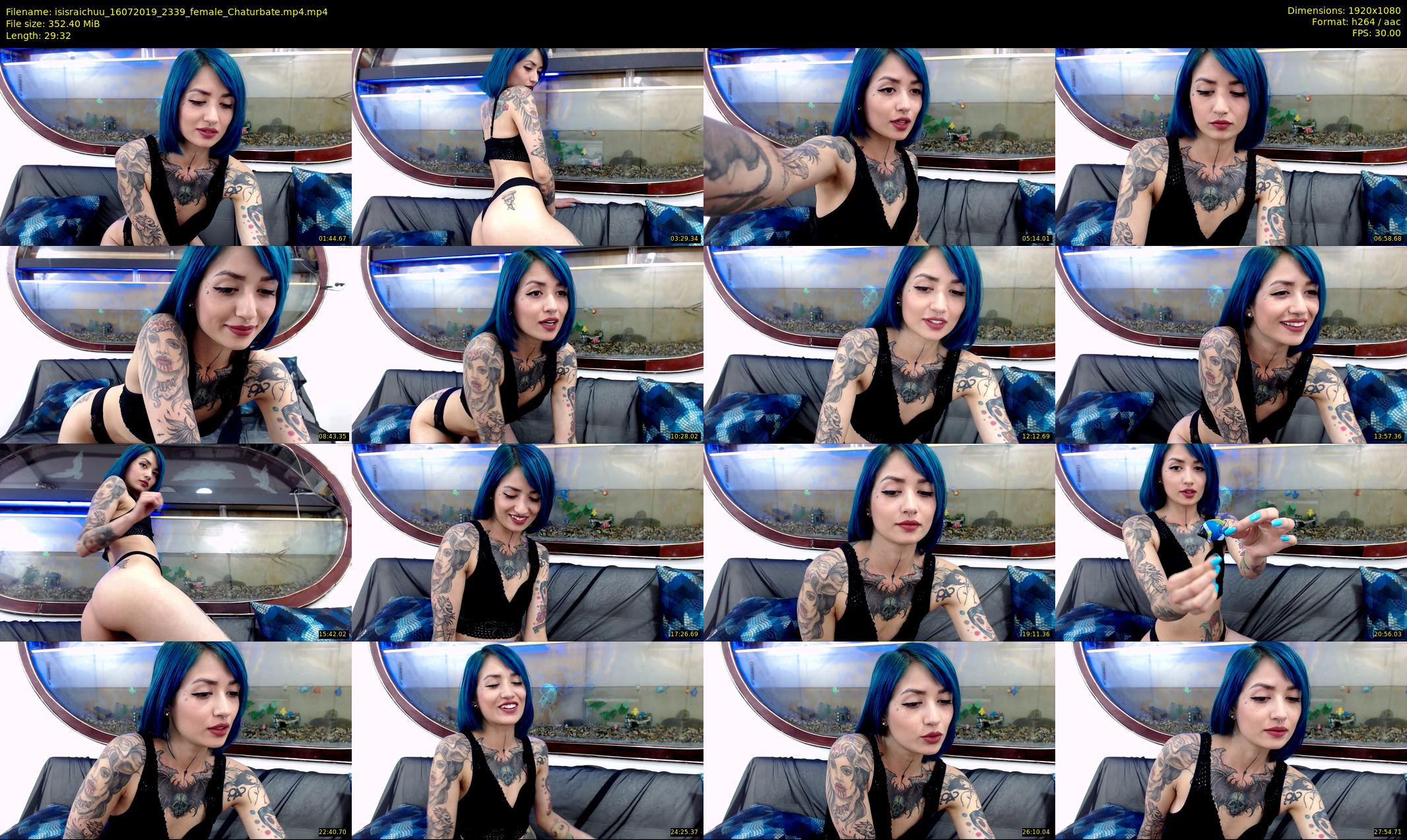 isisraichuu — 30 minute Chaturbate female cam show recording, 1080p, Jul 16, 2019