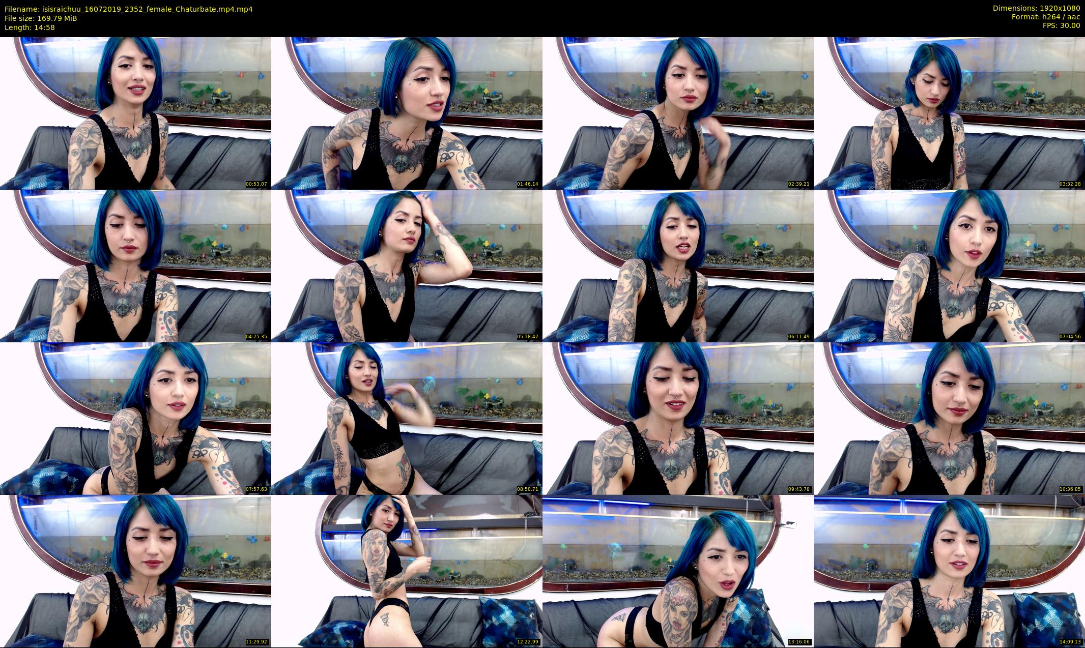 isisraichuu — 15 minute Chaturbate female cam show recording, 1080p, Jul 16, 2019