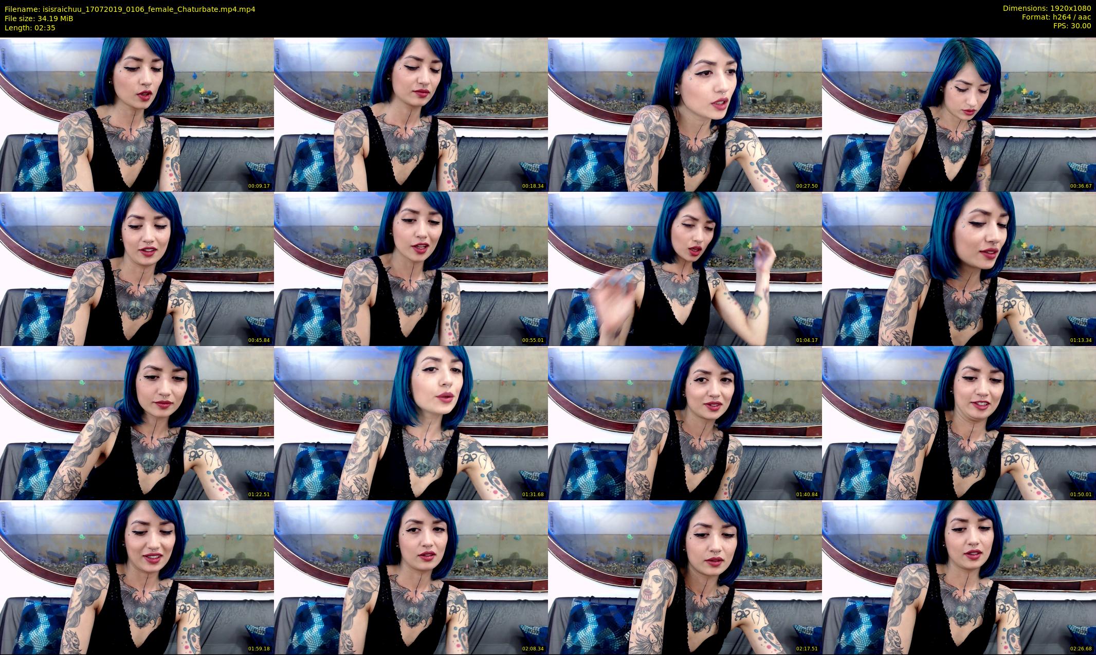 isisraichuu — 3 minute Chaturbate female cam show recording, 1080p, Jul 17, 2019