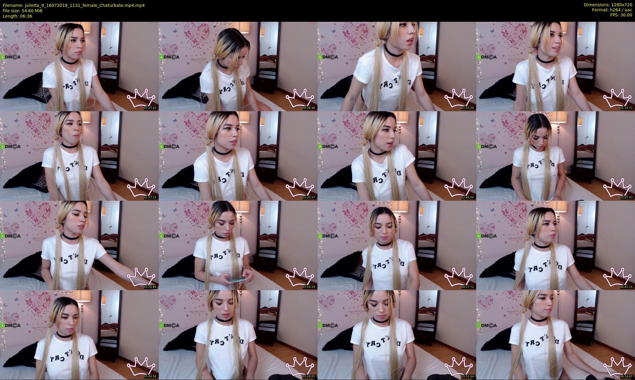 julietta_9 — 7 minute Chaturbate female cam show recording, 720p, Jul 16, 2019