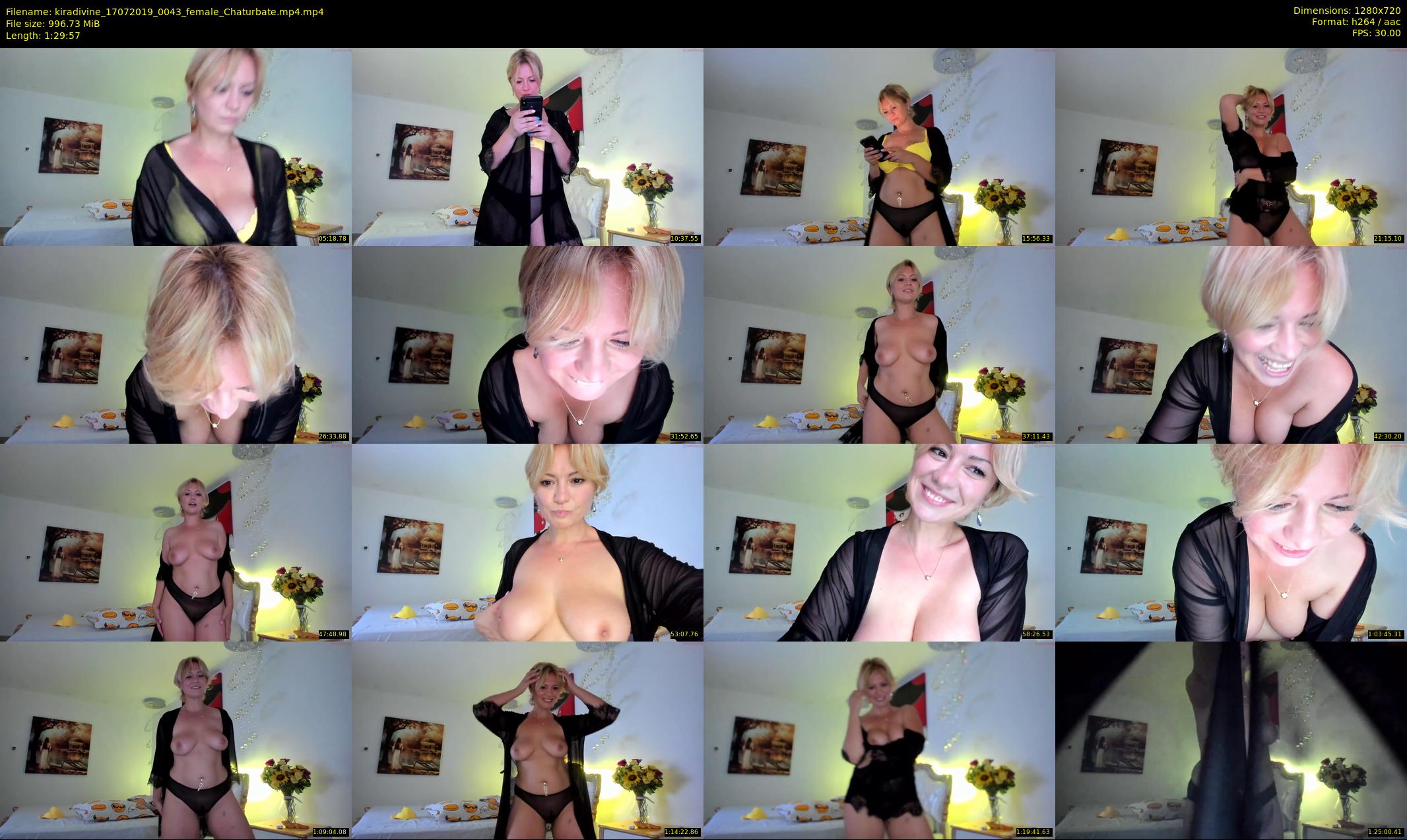 kiradivine — 90 minute Chaturbate female cam show recording, 720p, Jul 17, 2019