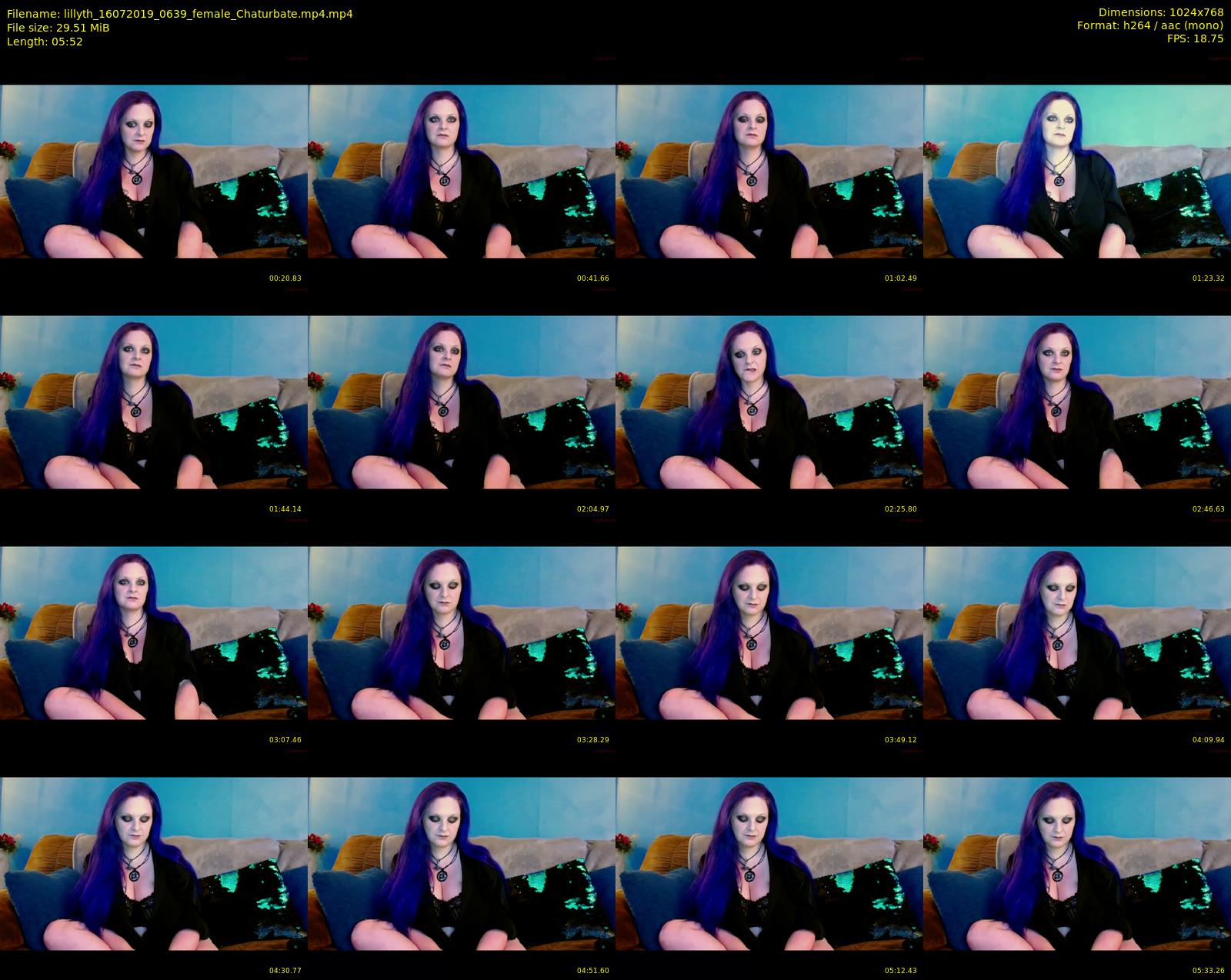 lillyth — 6 minute Chaturbate female cam show recording, 720p, Jul 16, 2019