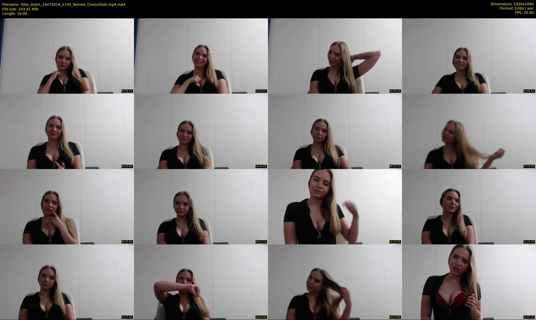 little_dutch — 16 minute Chaturbate female cam show recording, 1080p, Jul 16, 2019