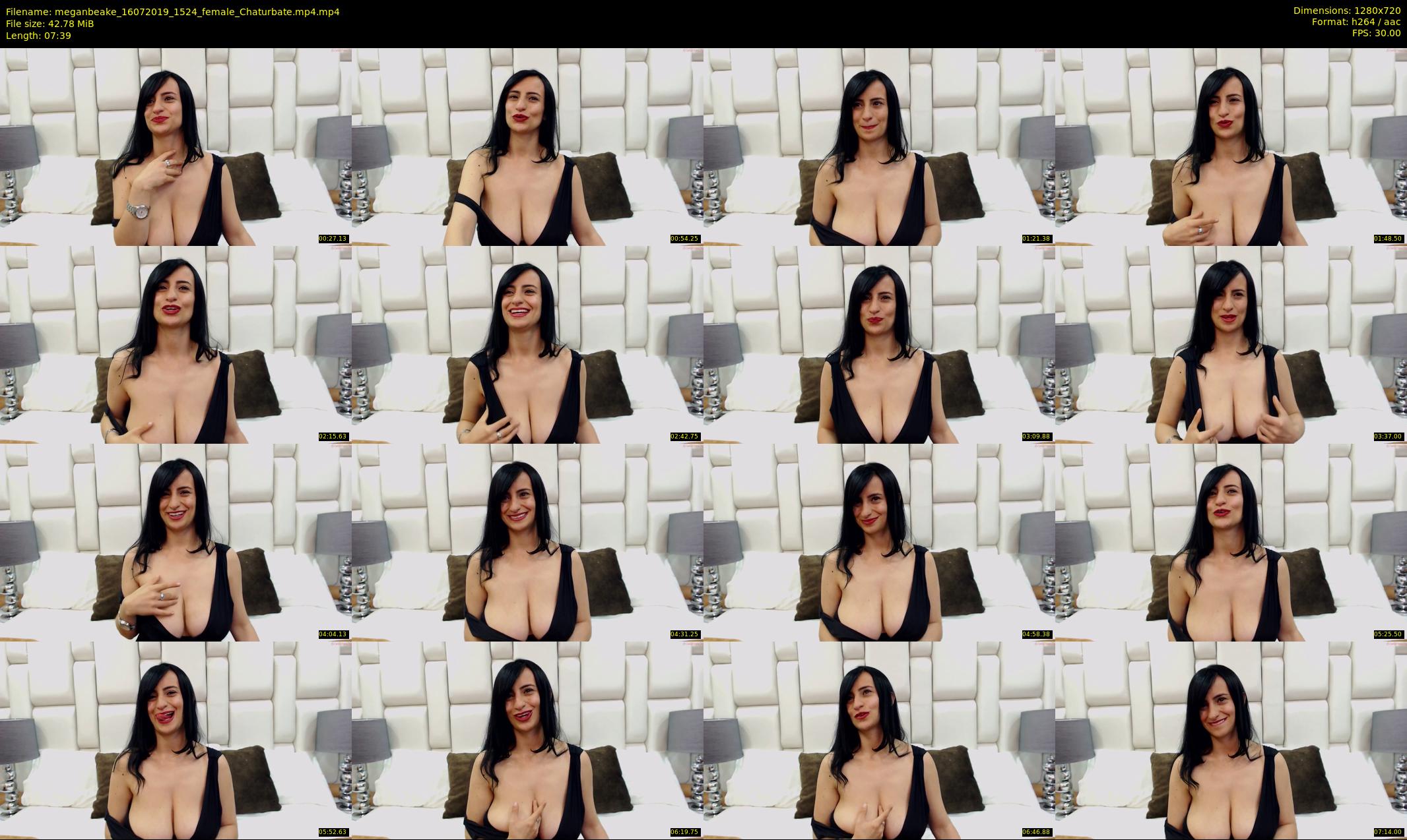 meganbeake — 8 minute Chaturbate female cam show recording, 720p, Jul 16, 2019