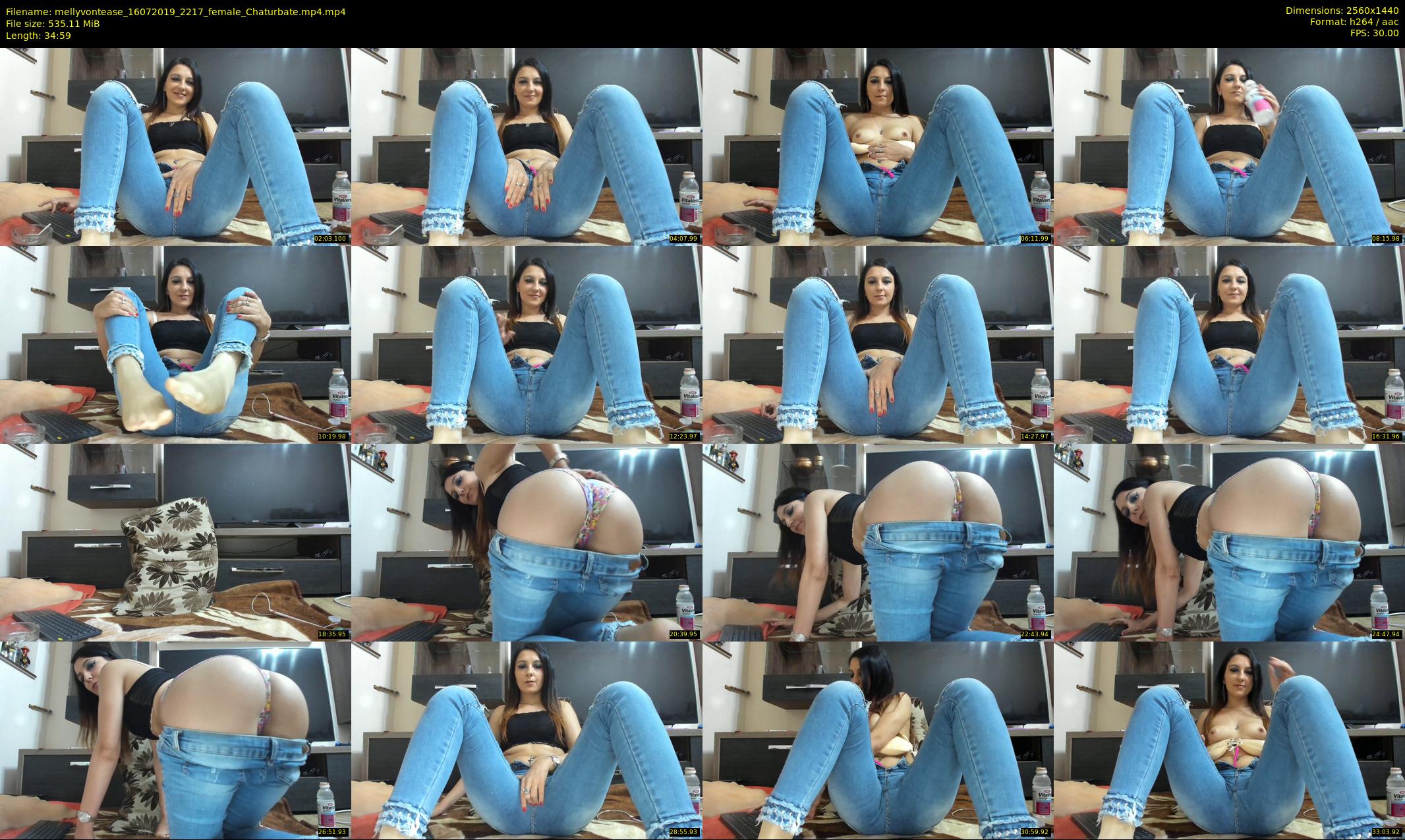 mellyvontease — 35 minute Chaturbate female cam show recording, 1080p, Jul 16, 2019