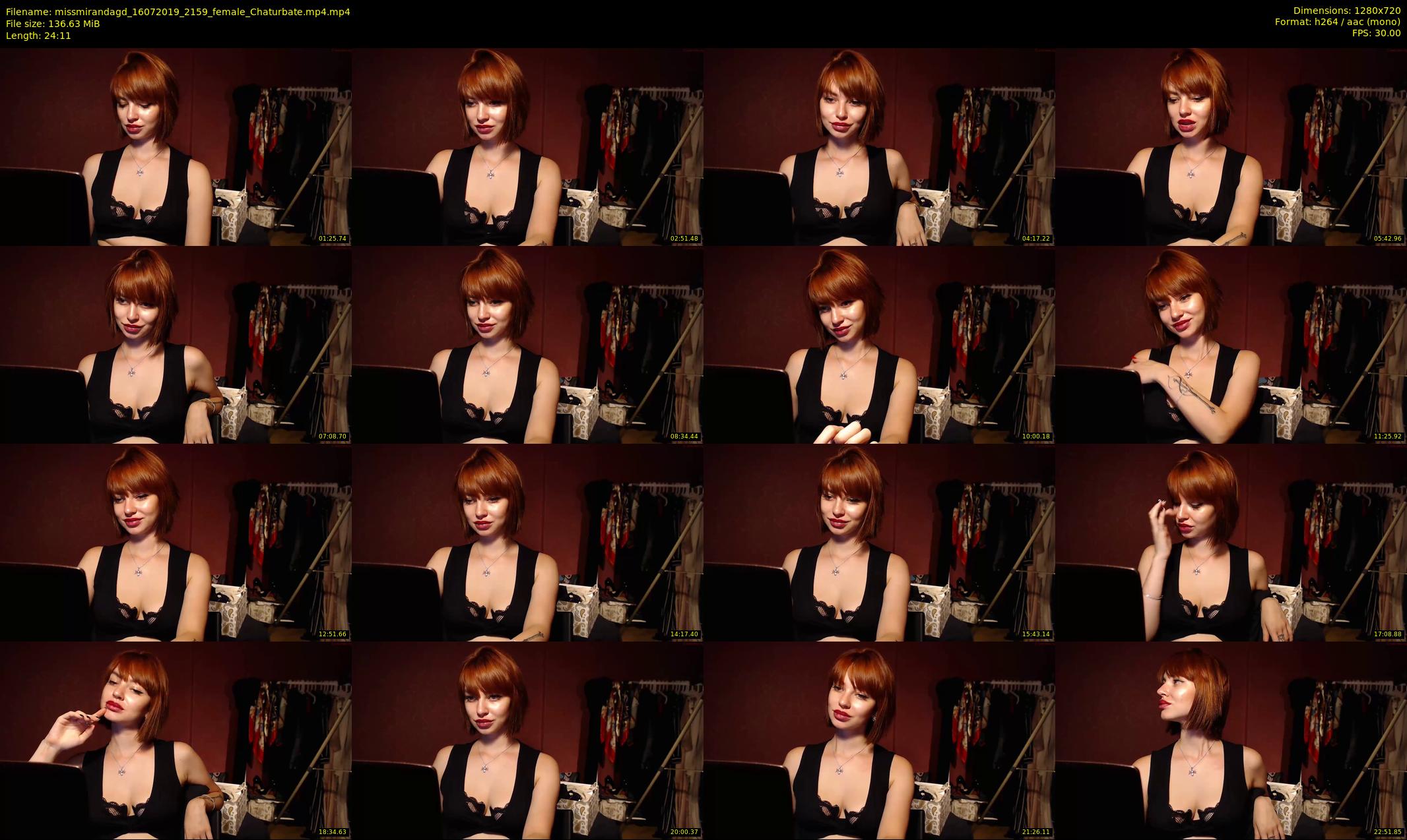 missmirandagd — 25 minute Chaturbate female cam show recording, 720p, Jul 16, 2019