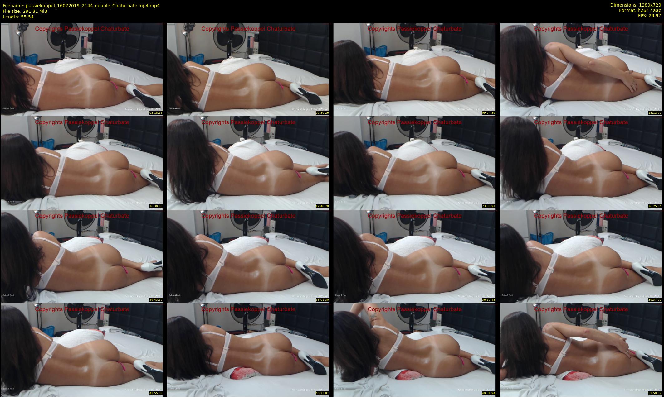 passiekoppel — 56 minute Chaturbate couple cam show recording, 720p, Jul 16, 2019
