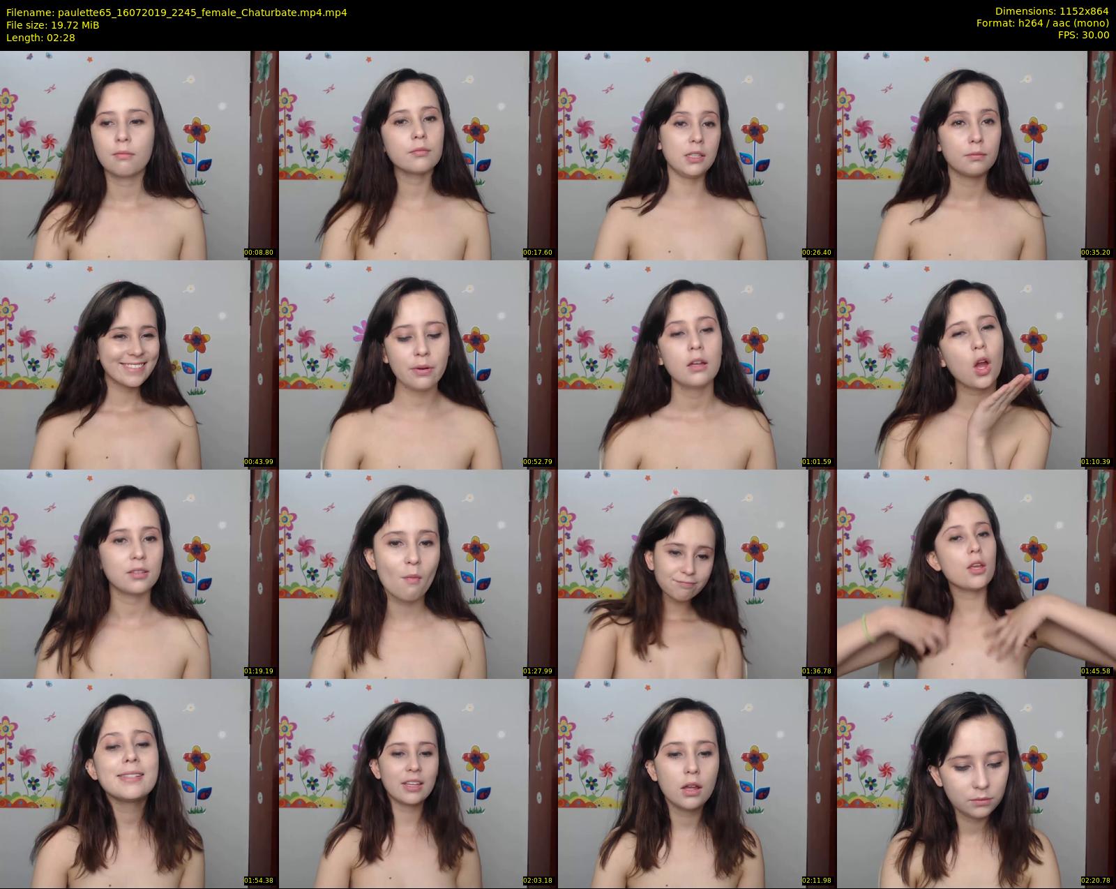 paulette65 — 3 minute Chaturbate female cam show recording, 720p, Jul 16, 2019