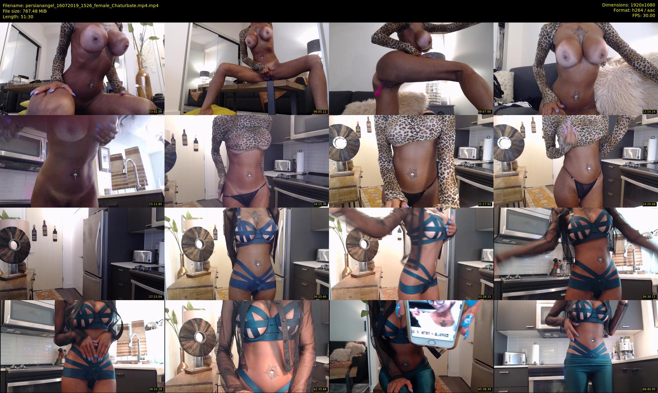 persianangel — 52 minute Chaturbate female cam show recording, 1080p, Jul 16, 2019