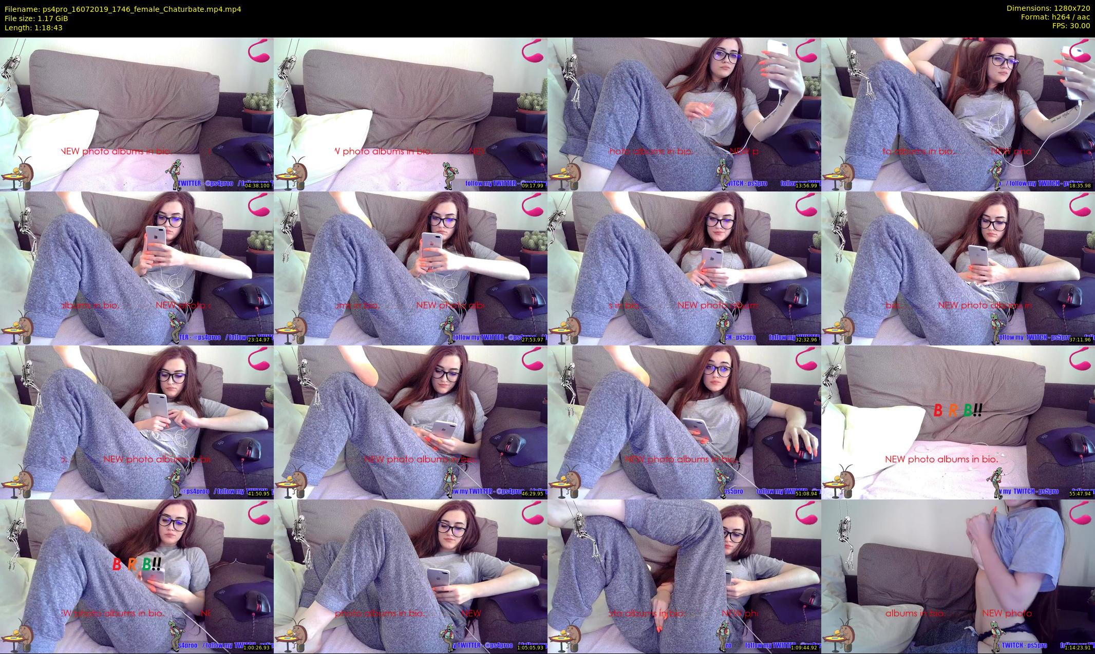ps4pro — 79 minute Chaturbate female cam show recording, 720p, Jul 16, 2019