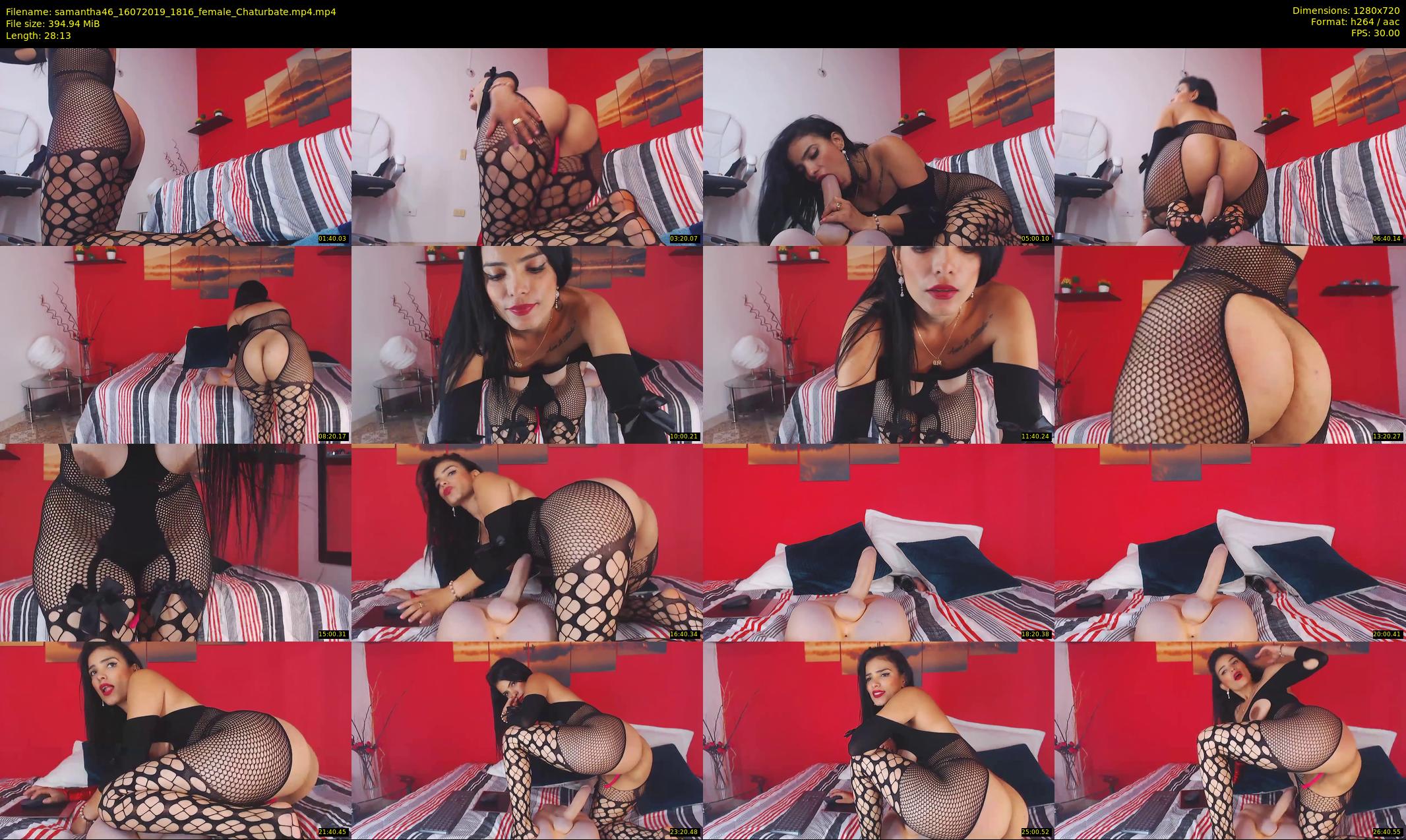 samantha46 — 29 minute Chaturbate female cam show recording, 720p, Jul 16, 2019