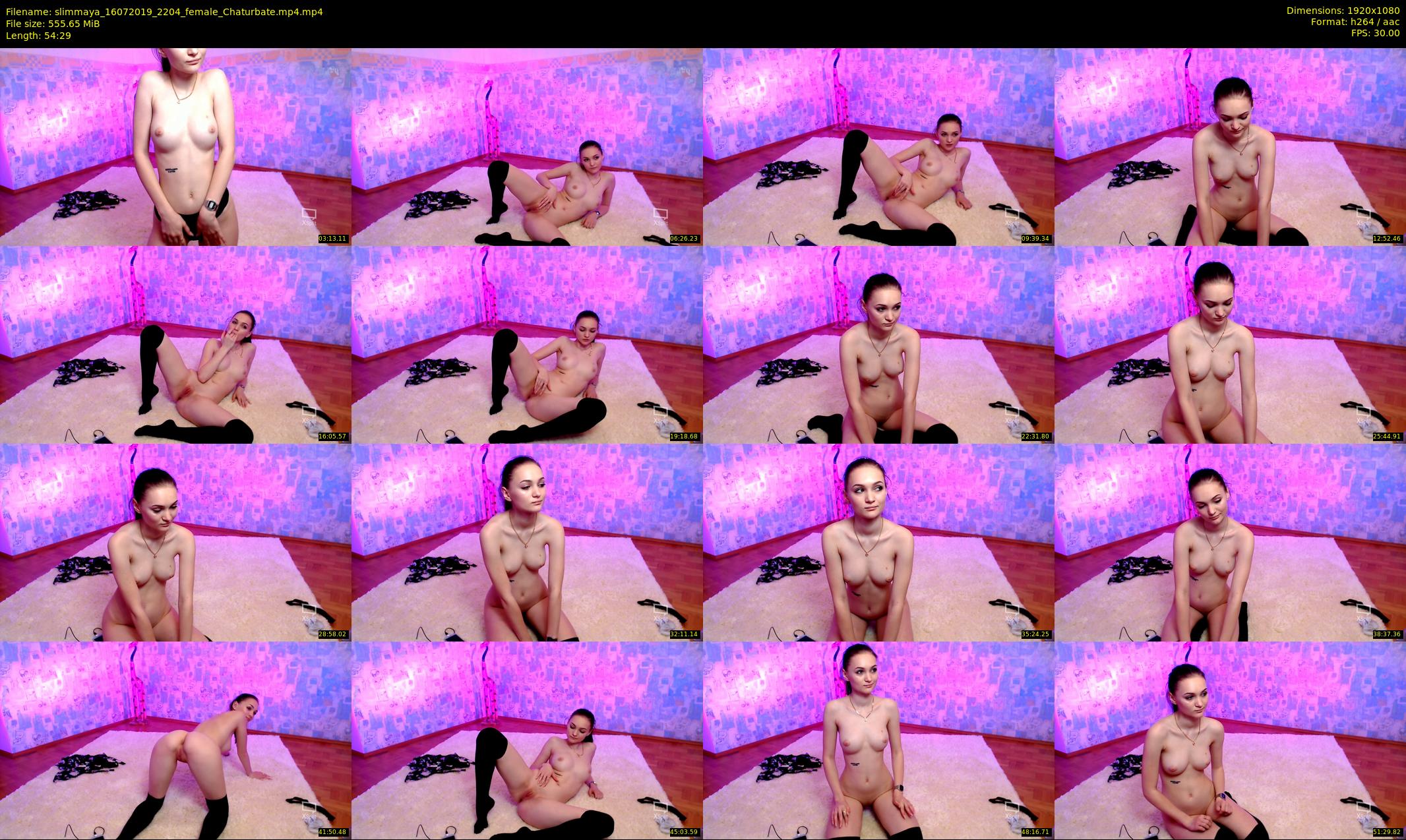 slimmaya — 55 minute Chaturbate female cam show recording, 1080p, Jul 16, 2019