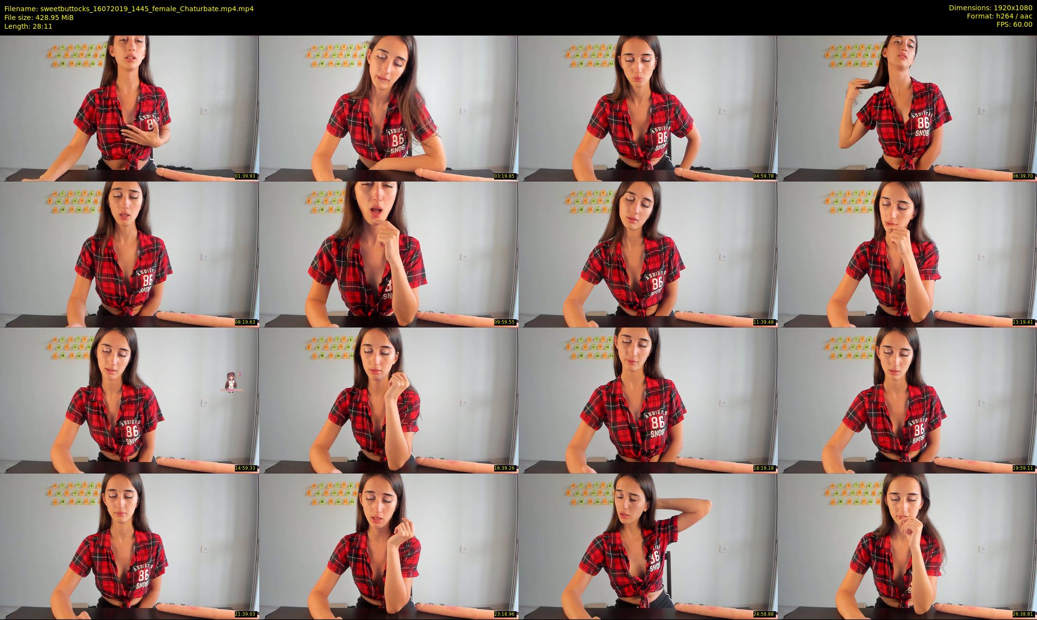 sweetbuttocks — 29 minute Chaturbate female cam show recording, 1080p, Jul 16, 2019