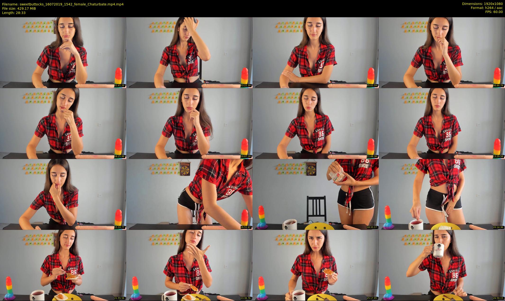 sweetbuttocks — 29 minute Chaturbate female cam show recording, 1080p, Jul 16, 2019