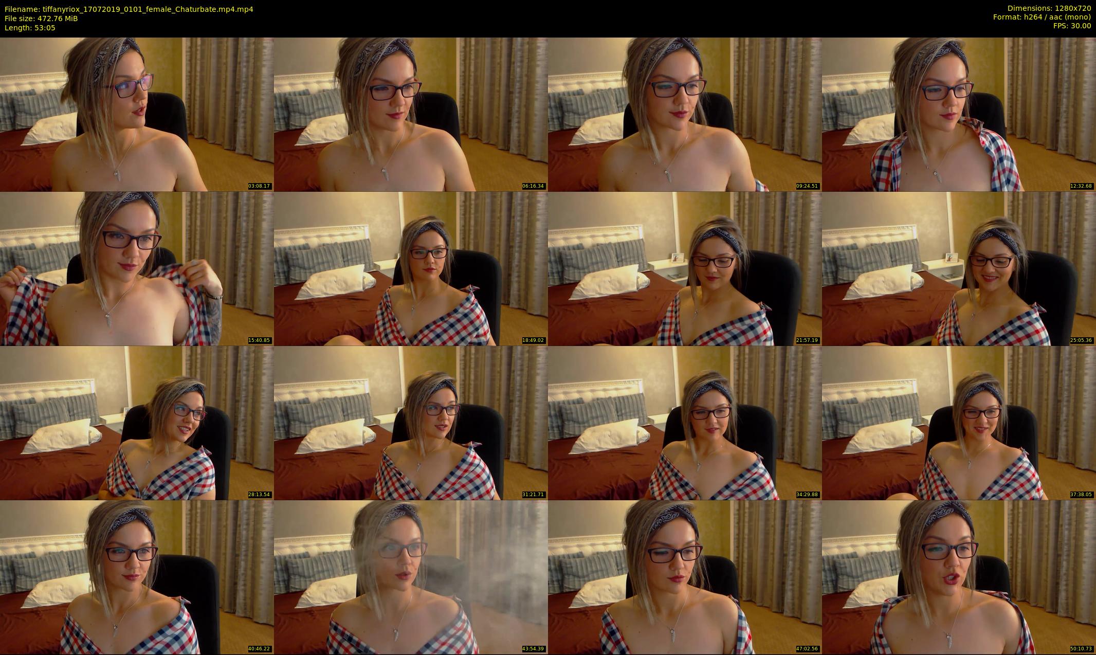 tiffanyriox — 54 minute Chaturbate female cam show recording, 720p, Jul 17, 2019