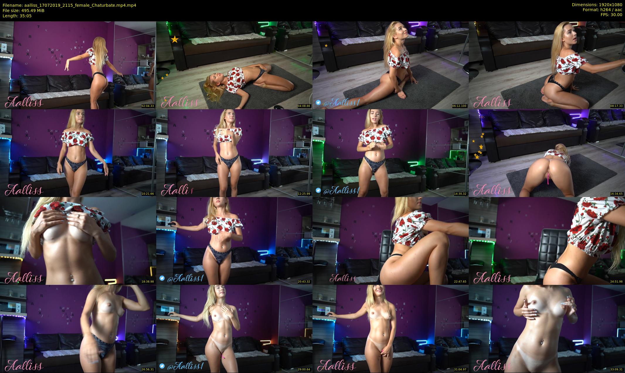 aalliss — 36 minute Chaturbate female cam show recording, 1080p, Jul 17, 2019