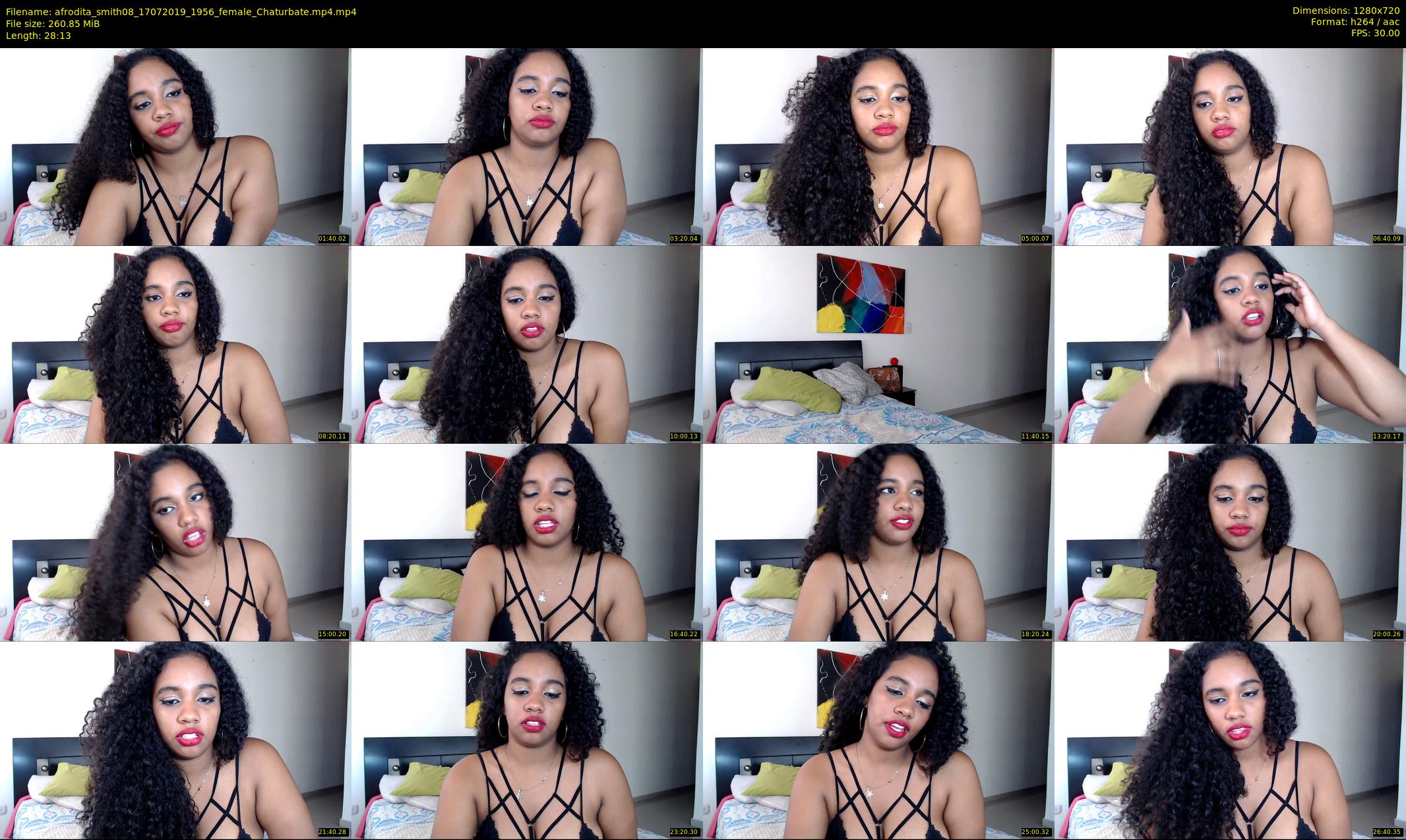 afrodita_smith08 — 29 minute Chaturbate female cam show recording, 720p, Jul 17, 2019