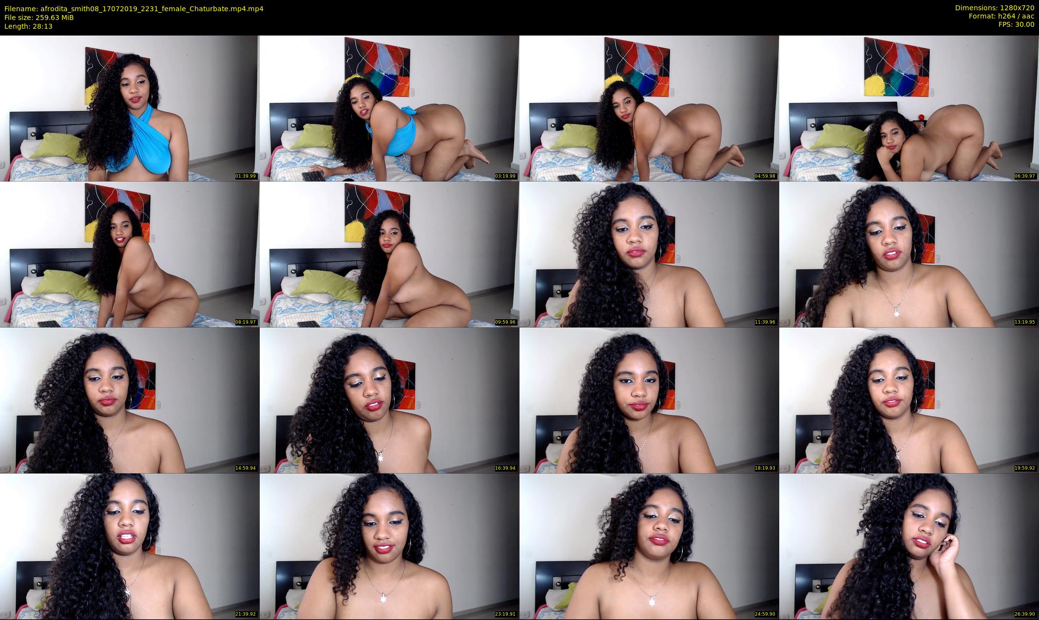 afrodita_smith08 — 29 minute Chaturbate female cam show recording, 720p, Jul 17, 2019