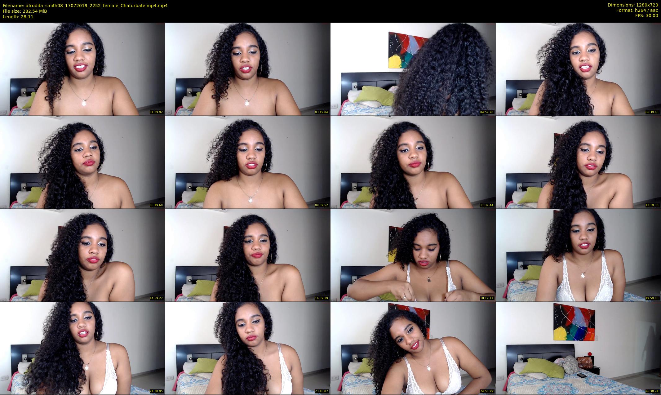 afrodita_smith08 — 29 minute Chaturbate female cam show recording, 720p, Jul 17, 2019