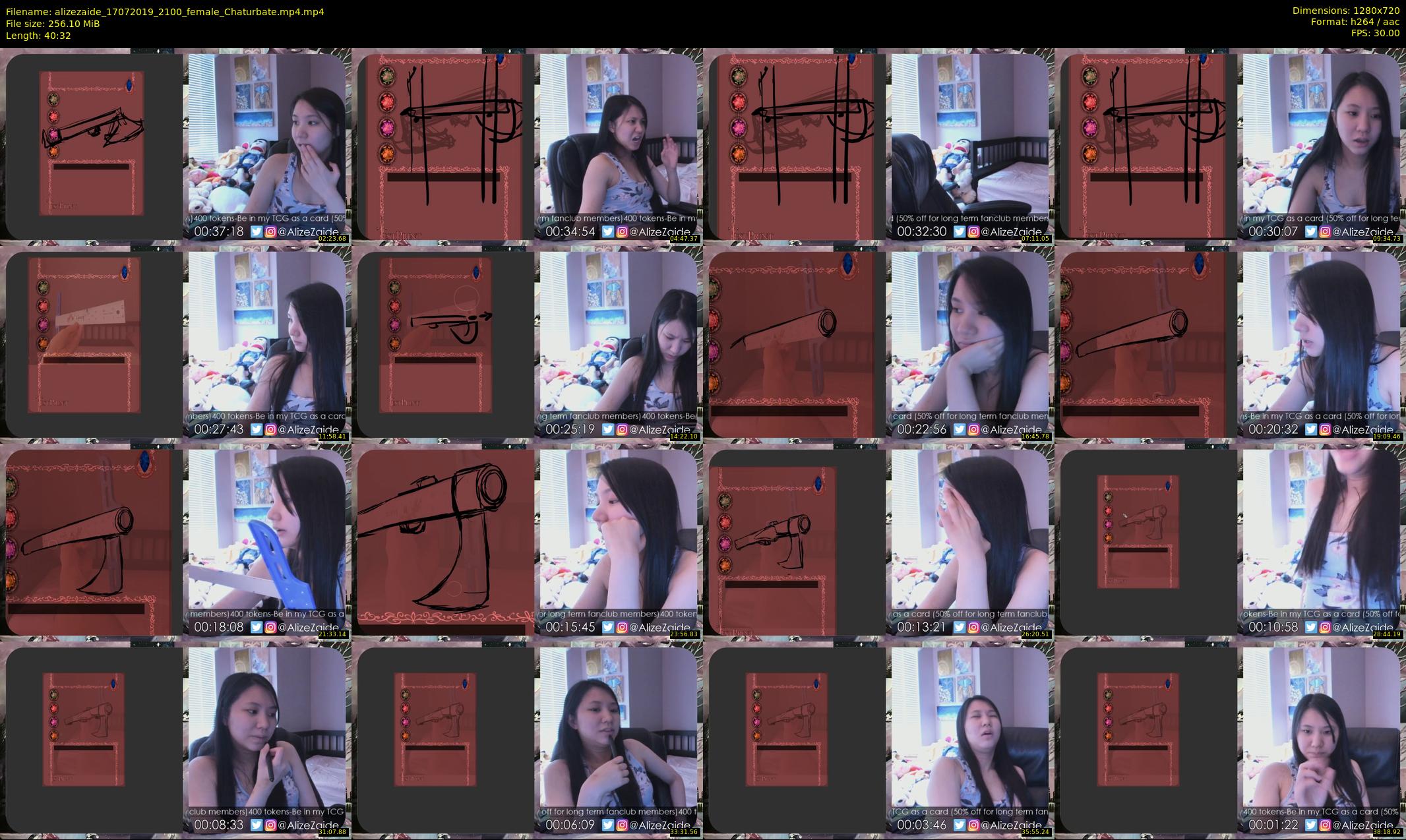 alizezaide — 41 minute Chaturbate female cam show recording, 720p, Jul 17, 2019