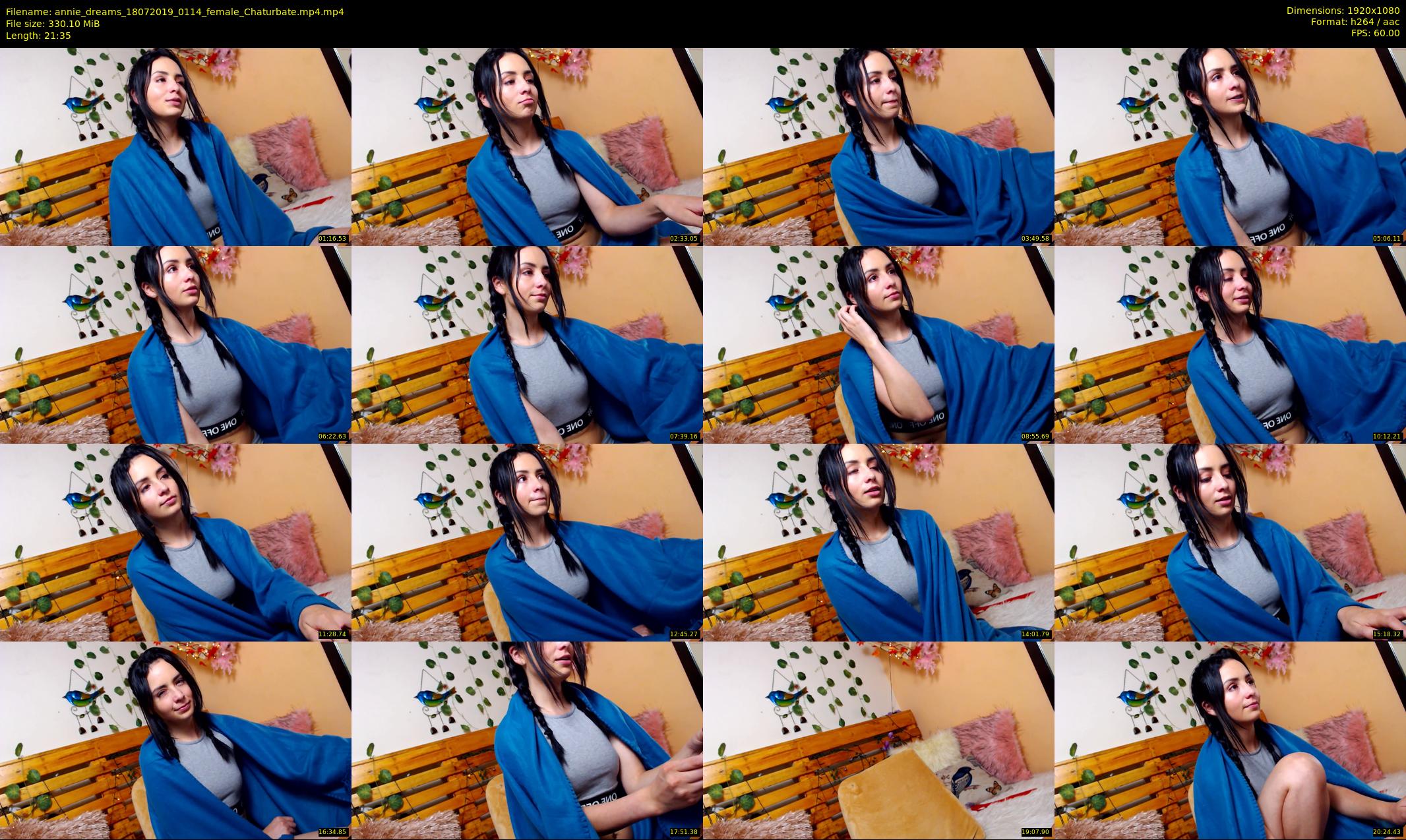 annie_dreams — 22 minute Chaturbate female cam show recording, 1080p, Jul 18, 2019