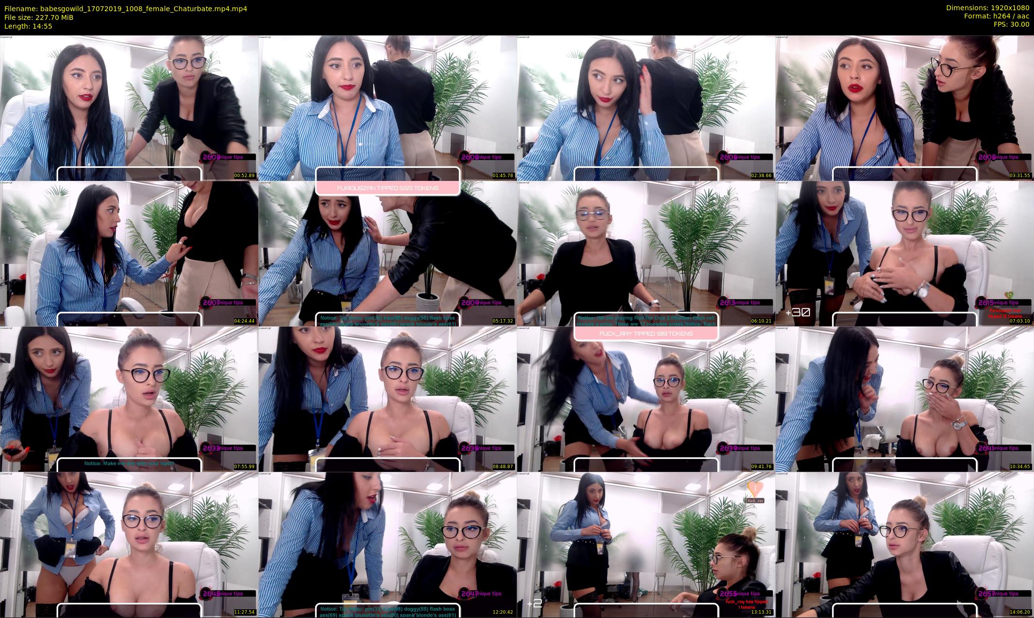 babesgowild — 15 minute Chaturbate couple cam show recording, 1080p, Jul 17, 2019